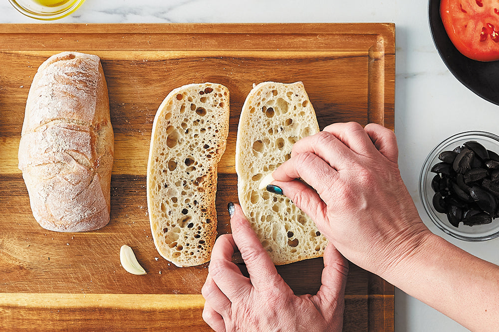 Goat Cheese & Basil Ciabatta