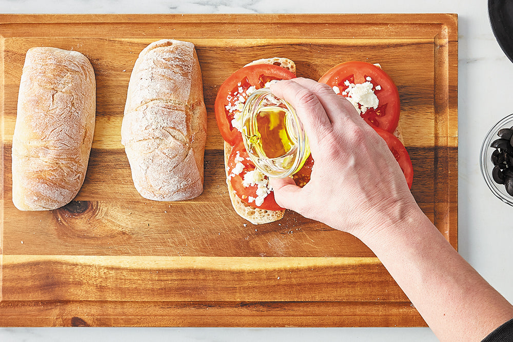 Goat Cheese & Basil Ciabatta