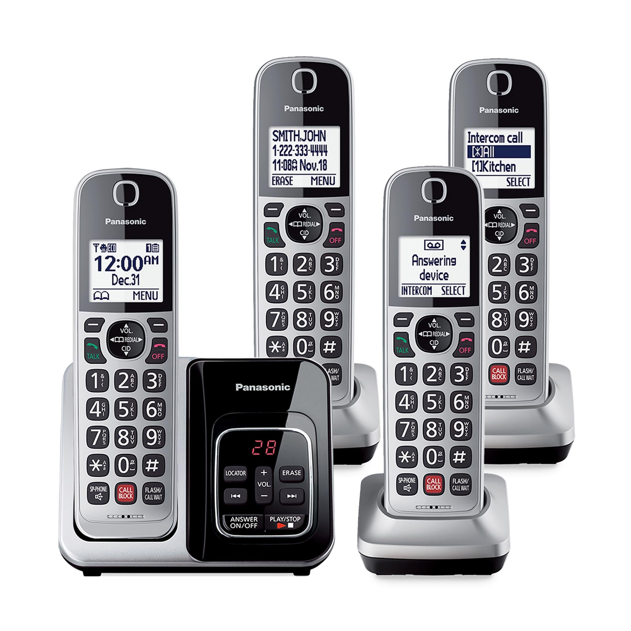 Cordless Phone with Advanced Call Block - KX-TG3824