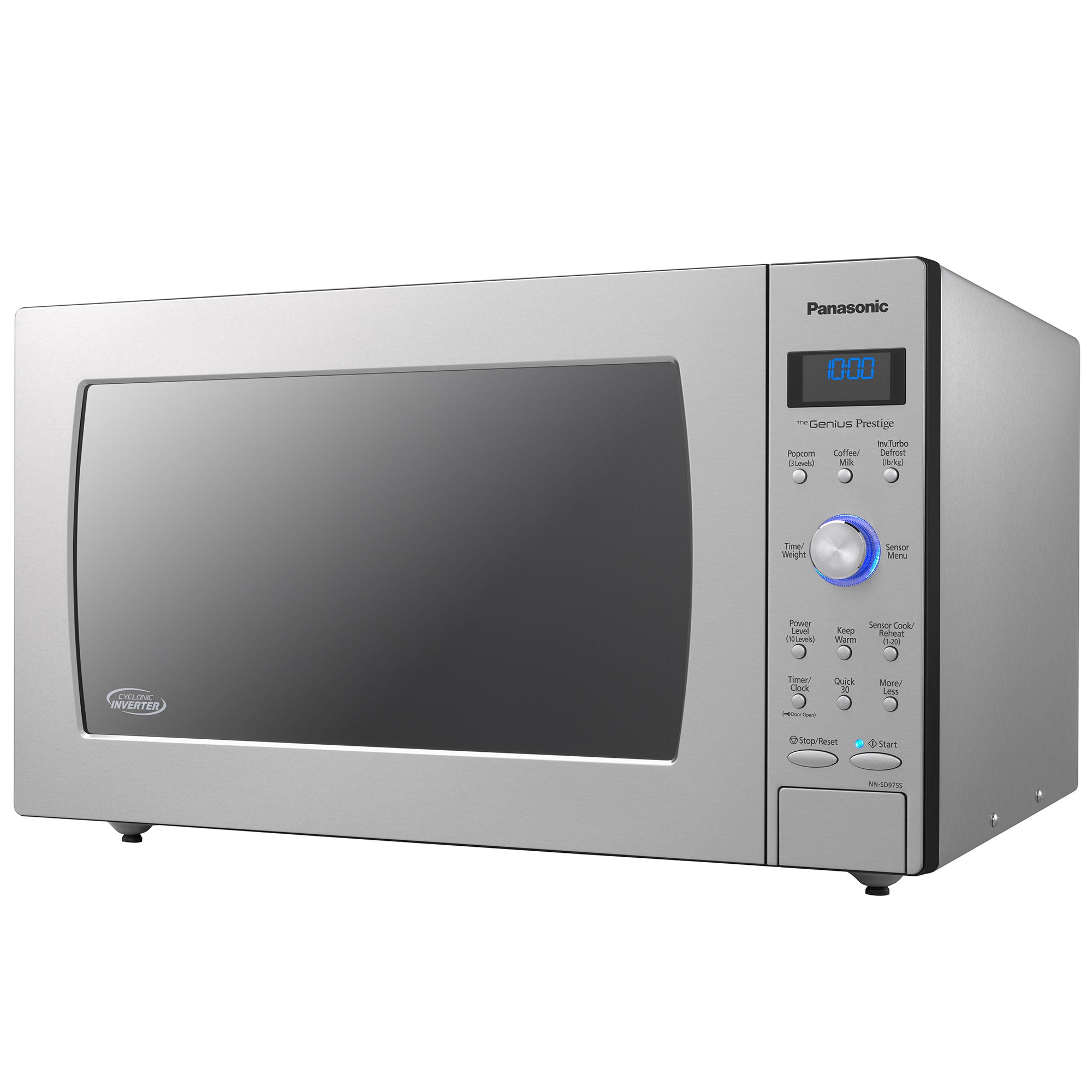 2.2 cu.ft. Cyclonic Wave Inverter Microwave, 1250W - NN-SD975S