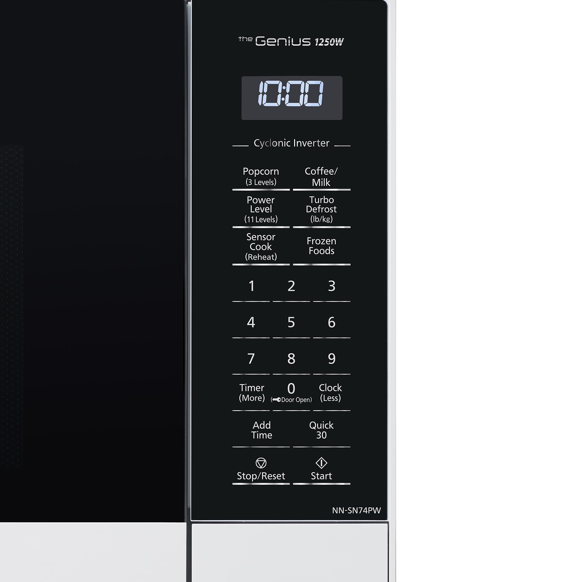 1.6 cu. ft. Cyclonic Wave Inverter Microwave, 1250W - NN-SN74P