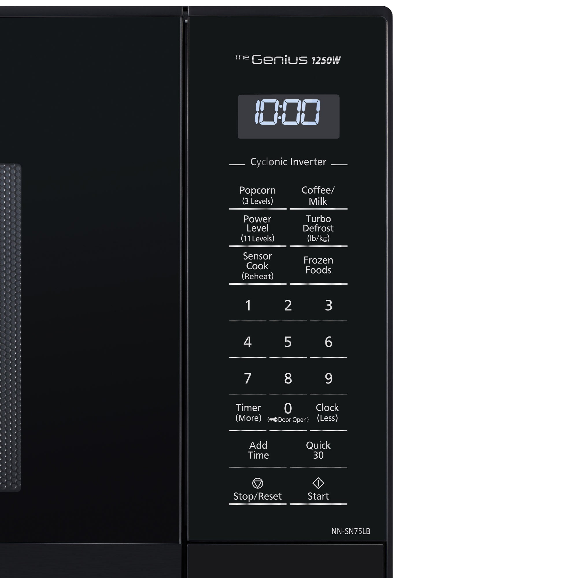 1.6 cu.ft. Cyclonic Wave Inverter Microwave, 1250W -NN-SN75L