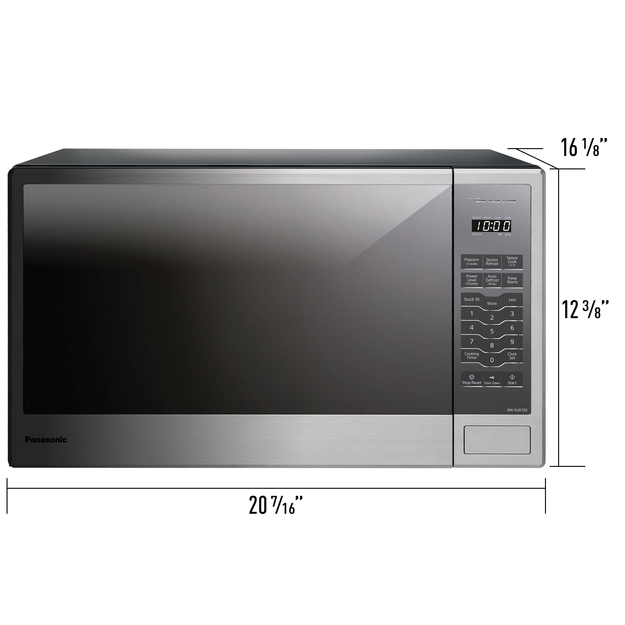 1.3 cu. ft. Countertop Microwave with Genius Sensor Cooking, 1100W - NN-SU676S