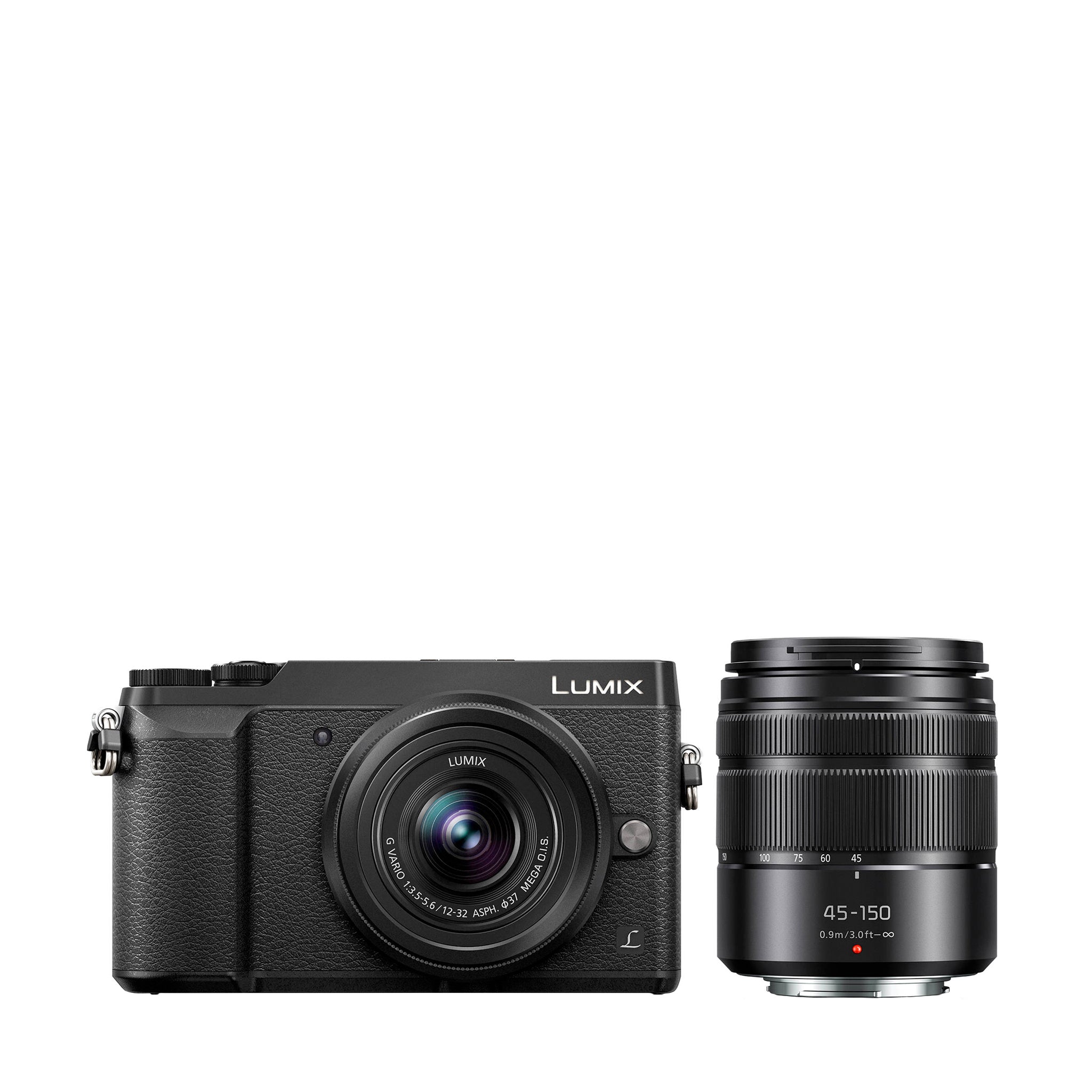 Panasonic Lumix GX85 Mirrorless Camera with 12-32mm and 45-150mm