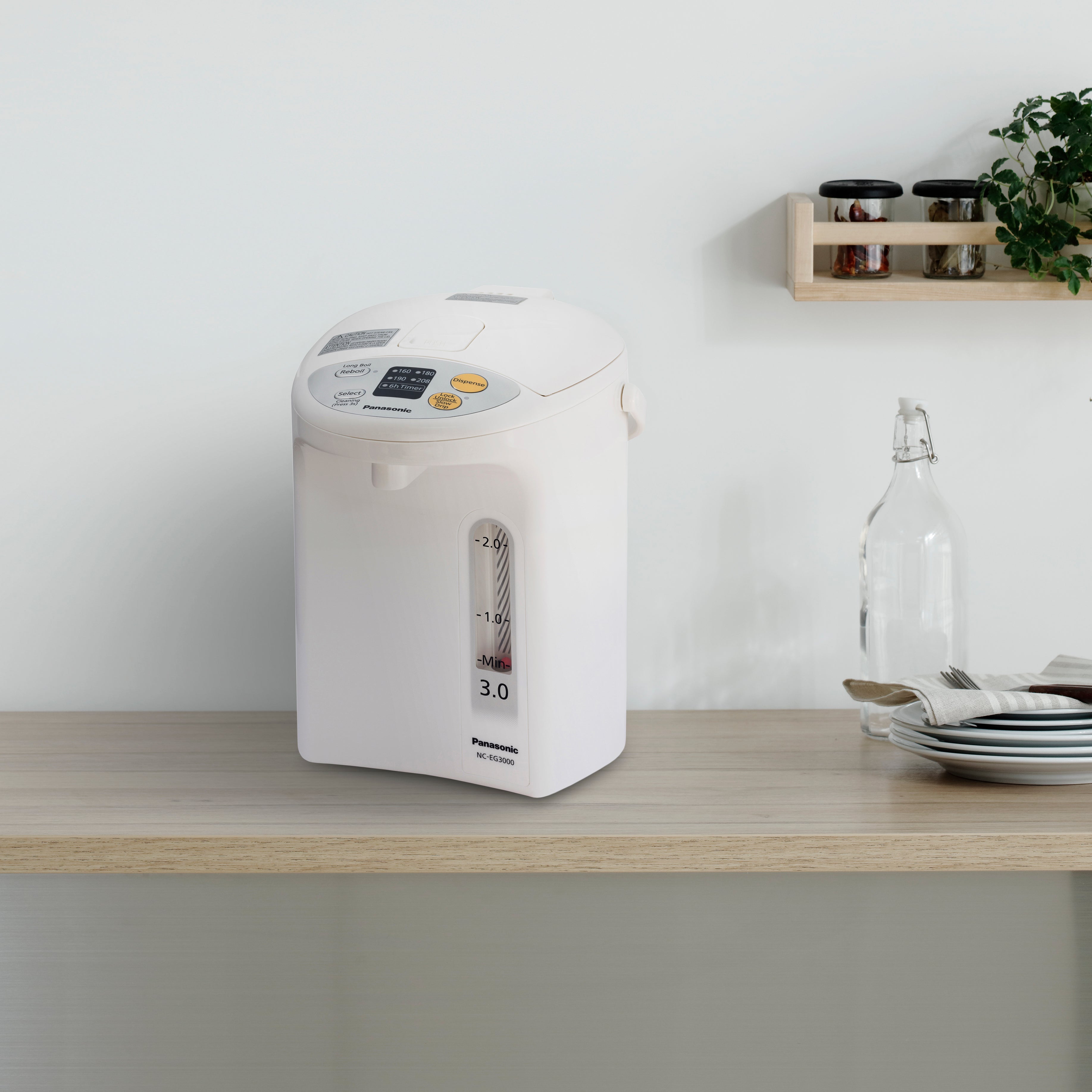Electric Thermo Pot Water Boiler, 3.2 Quart