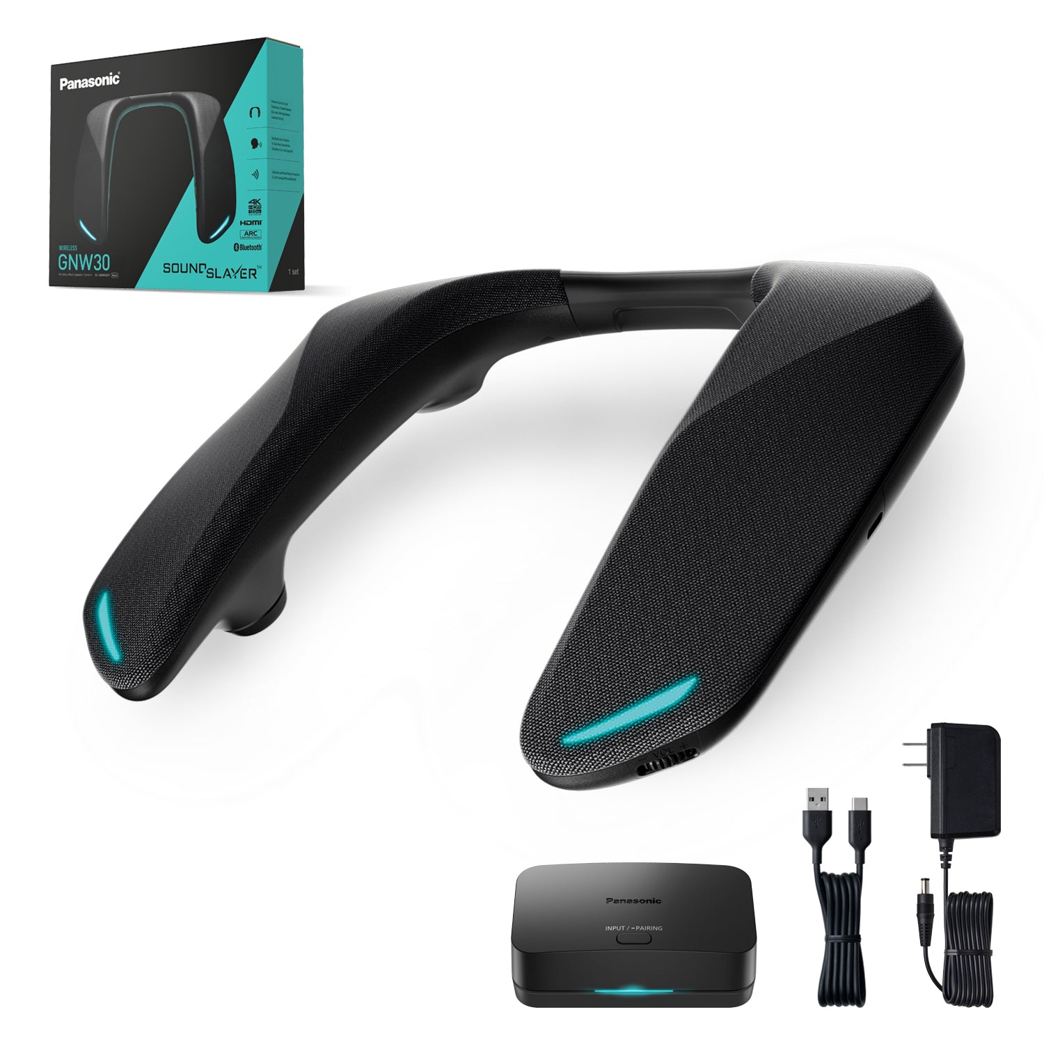 SoundSlayer™ Wireless Wearable Gaming Speaker with HDMI and Bluetooth