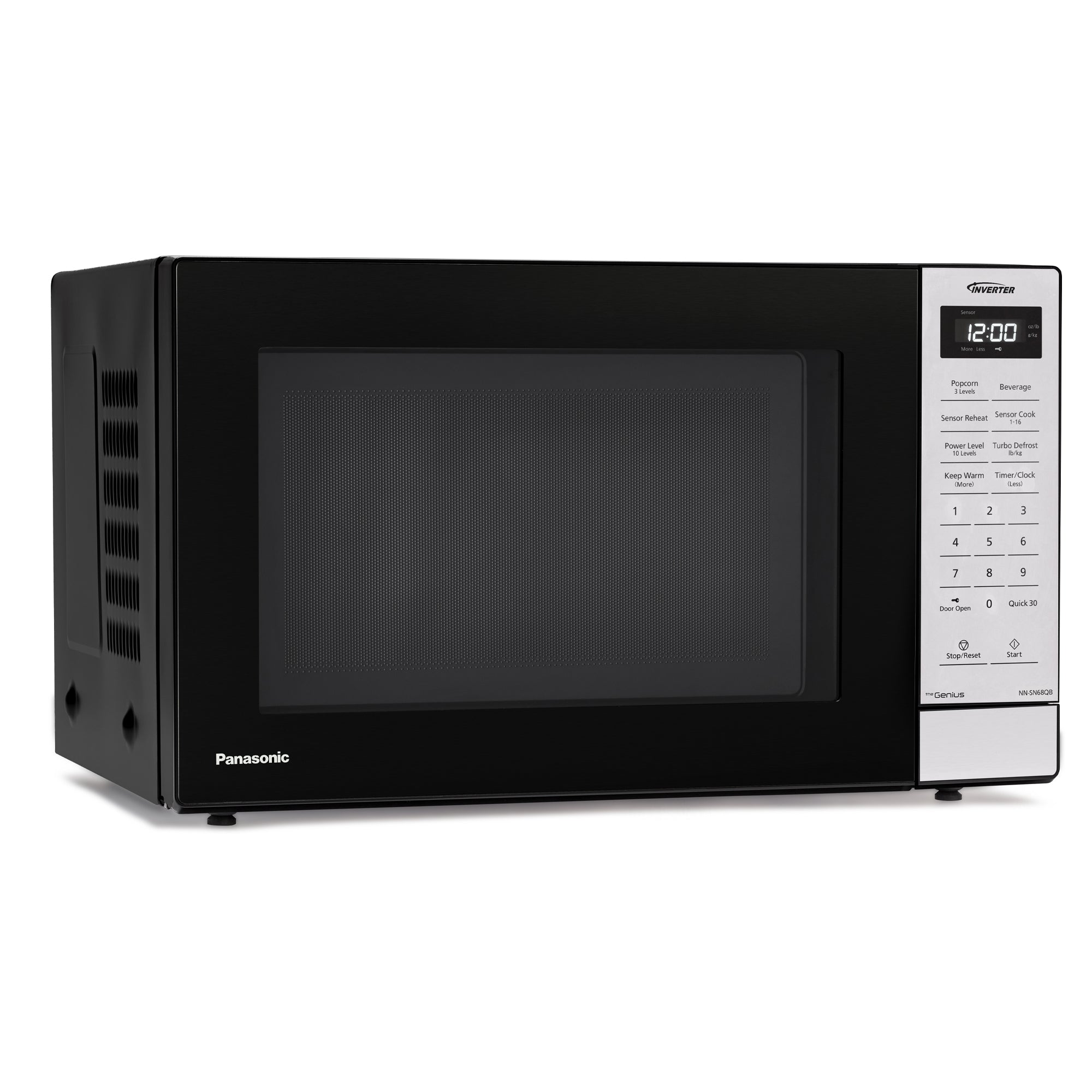 Microondas Inverter de 1,2 pies cúbicos y 1250 W - NN-SN68QB