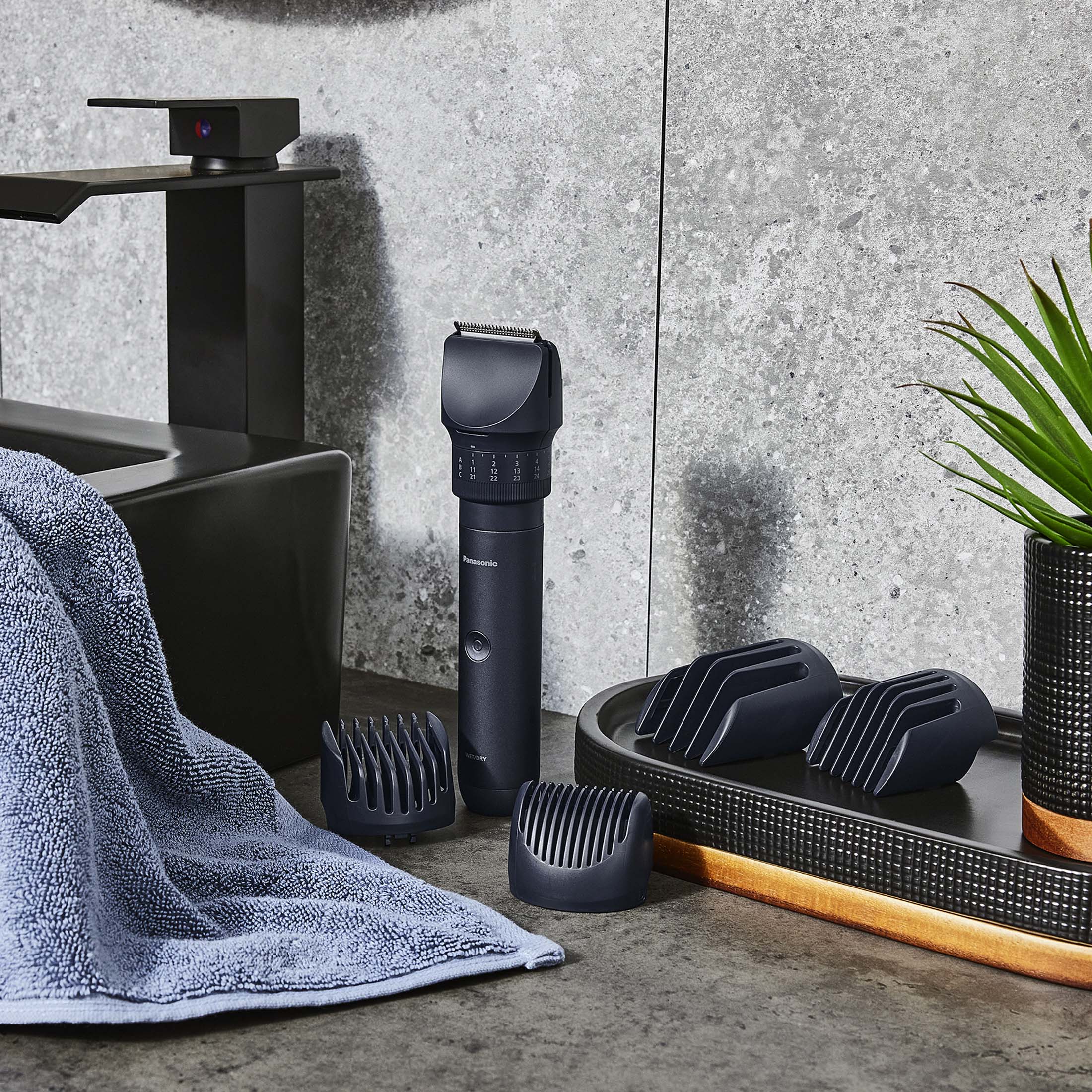 MultiShape Beard, Hair & Body Trimmer Starter Kit with 4 Combs (1-30mm)