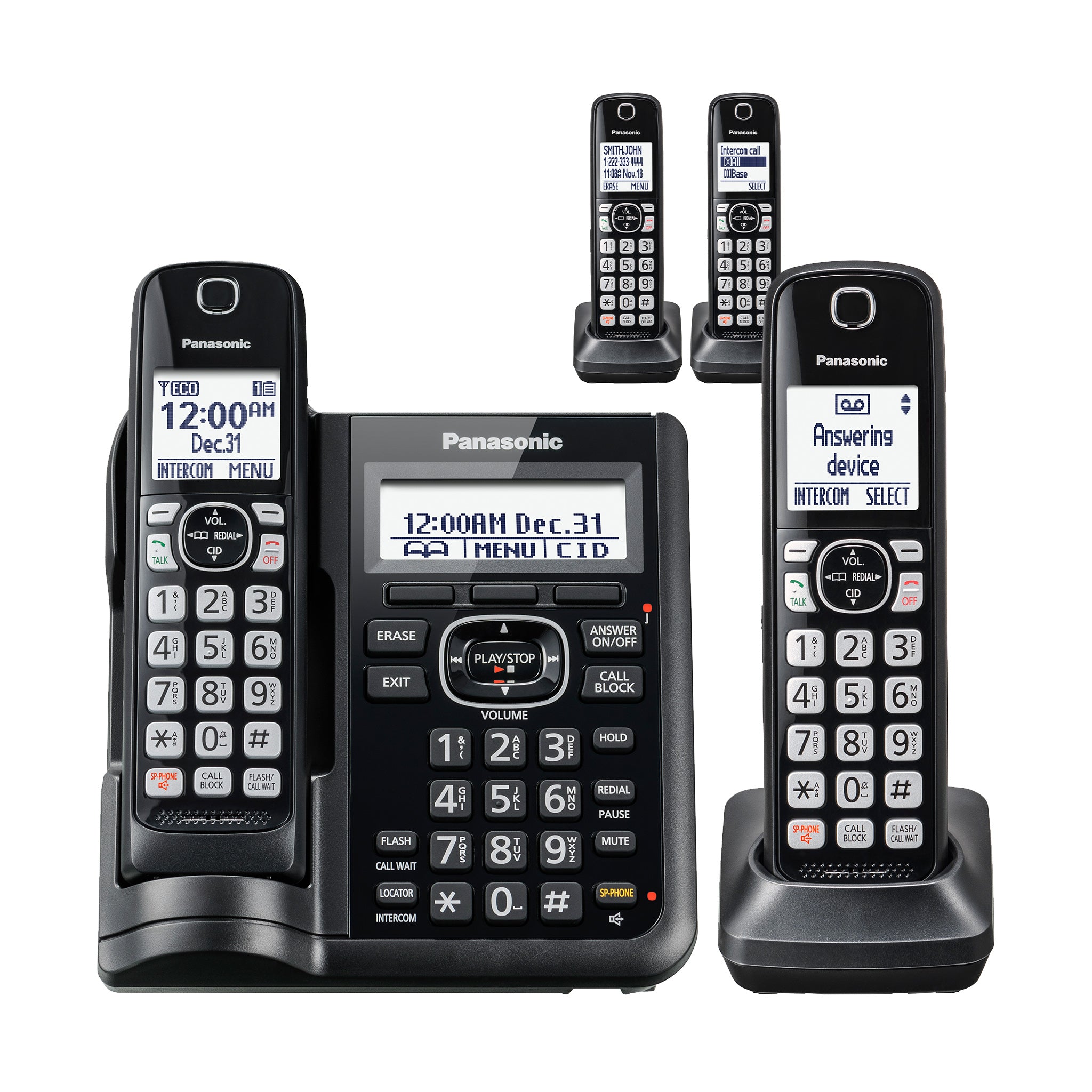 Panasonic Corded and Cordless 4-Handset System with Call Block - 9477702