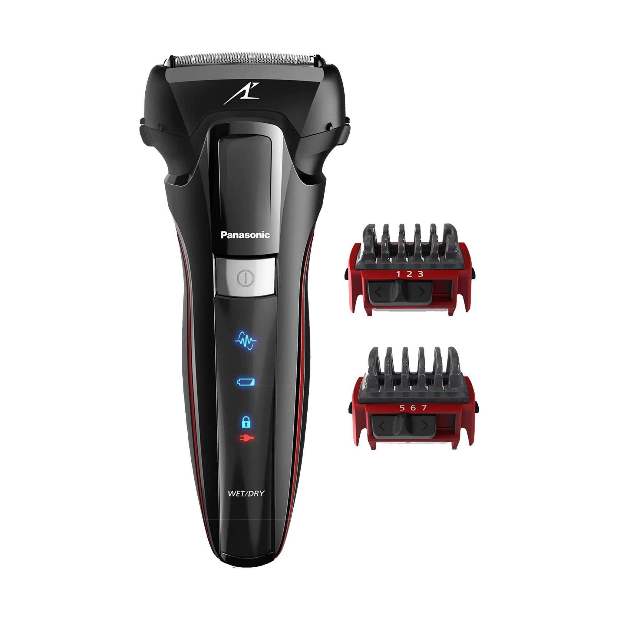 Panasonic ARC3 3 Blade Men's Electric Shaver and Beard Trimmer with 2  Attachments and Adjustable Trim Length Settings - ES-LL41-K