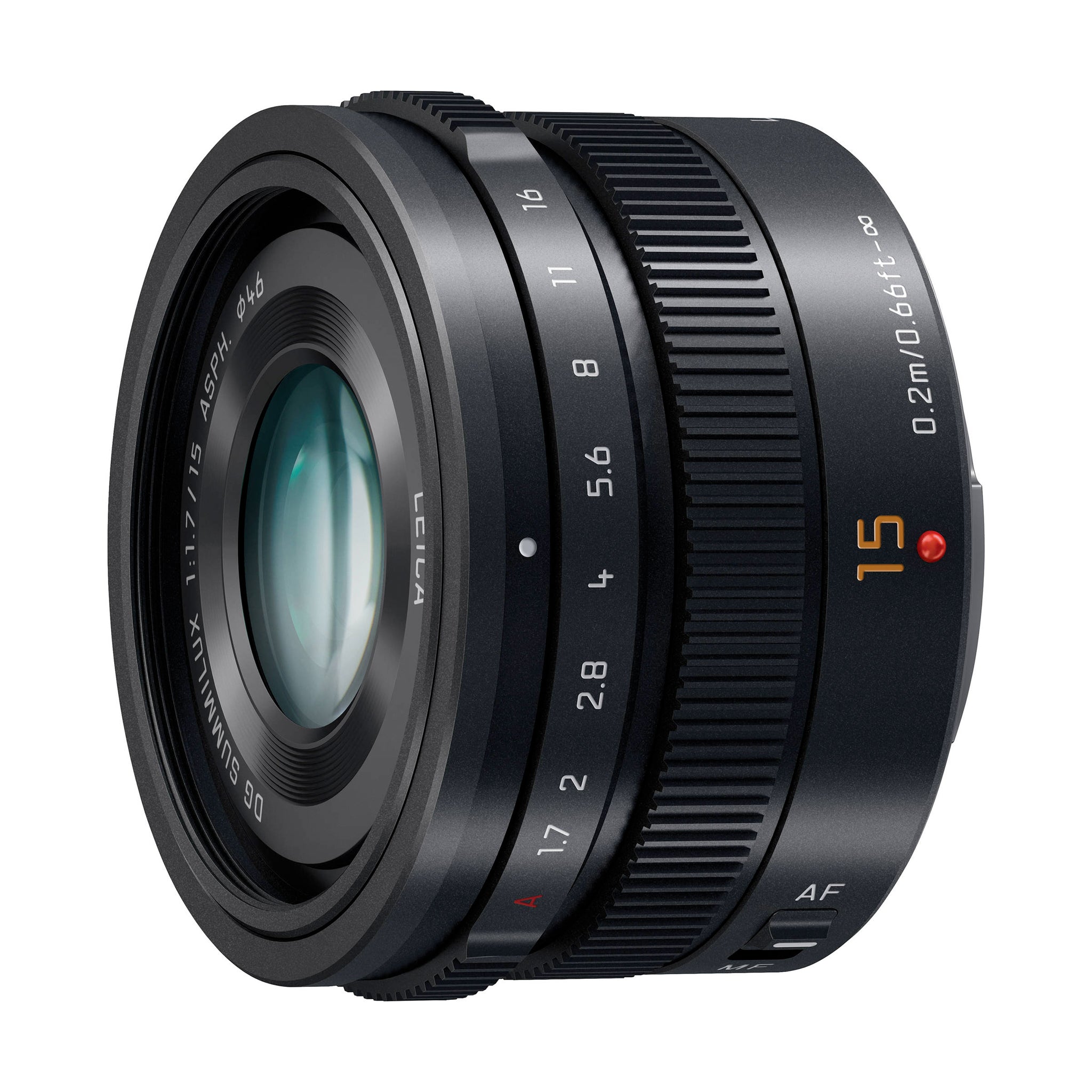 Panasonic LUMIX G Series 15mm F1.7 ASPH LEICA DG SUMMILUX Lens - H 