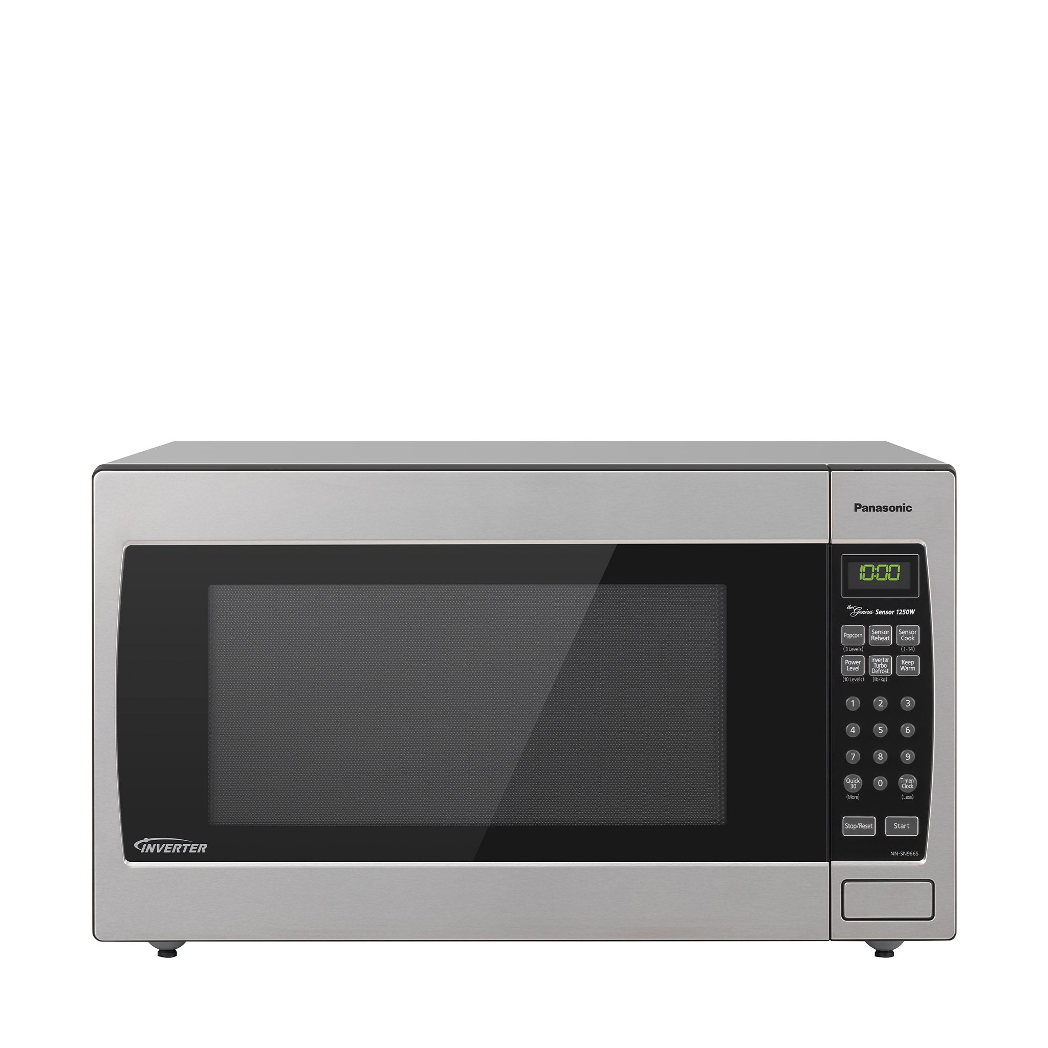 Horno Microondas Panasonic NN-SN966S Encimera/Empotrable de Acero  Inoxidable con Tecnología Inverter y Sensor Genius, 2.2 Pies Cúbicos, 1250W  - Diseño Inverter - Nombre de estilo Keypad : Precio Guatemala