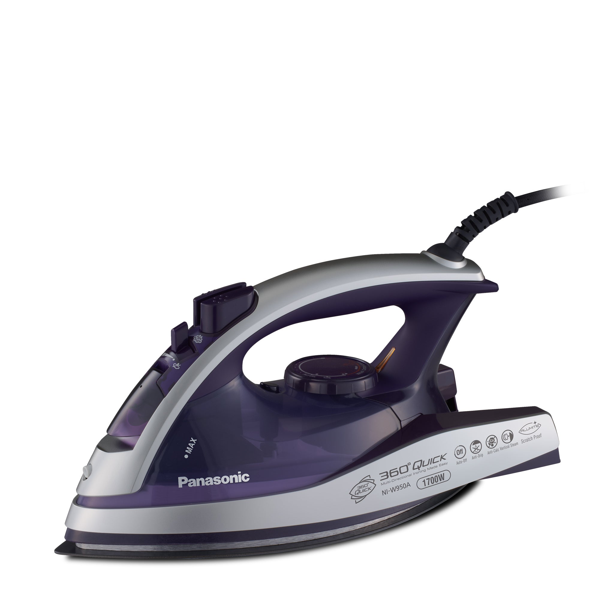 Panasonic Dry and Steam Iron, 1700 Watt - NI-W950A