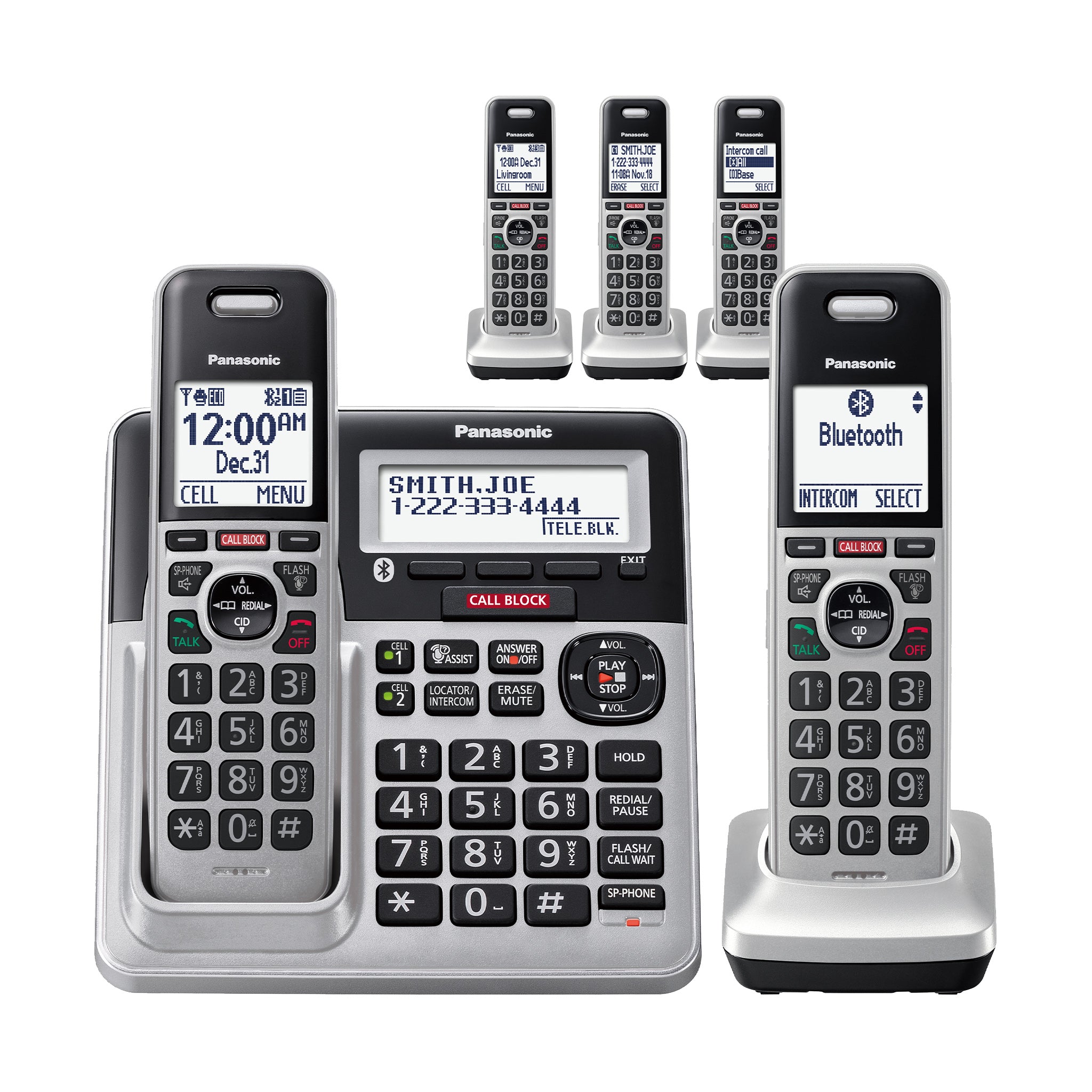 Panasonic Link2Cell Cordless Phone System with 3, Digital
