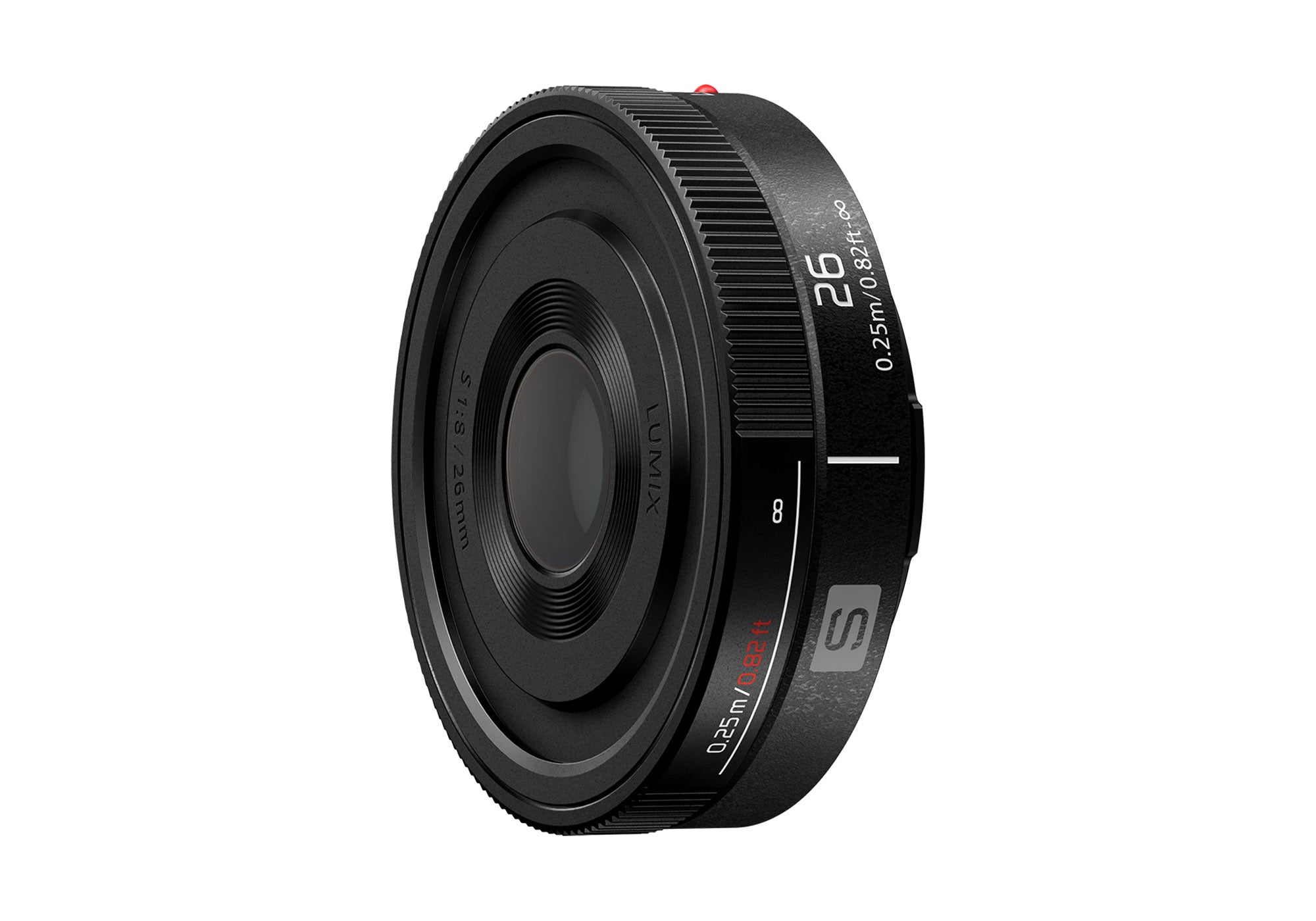 Panasonic Introduces LUMIX S Series Fixed Focal Length Pancake Lens:  LUMIX S 26mm F8 (S-R26)
