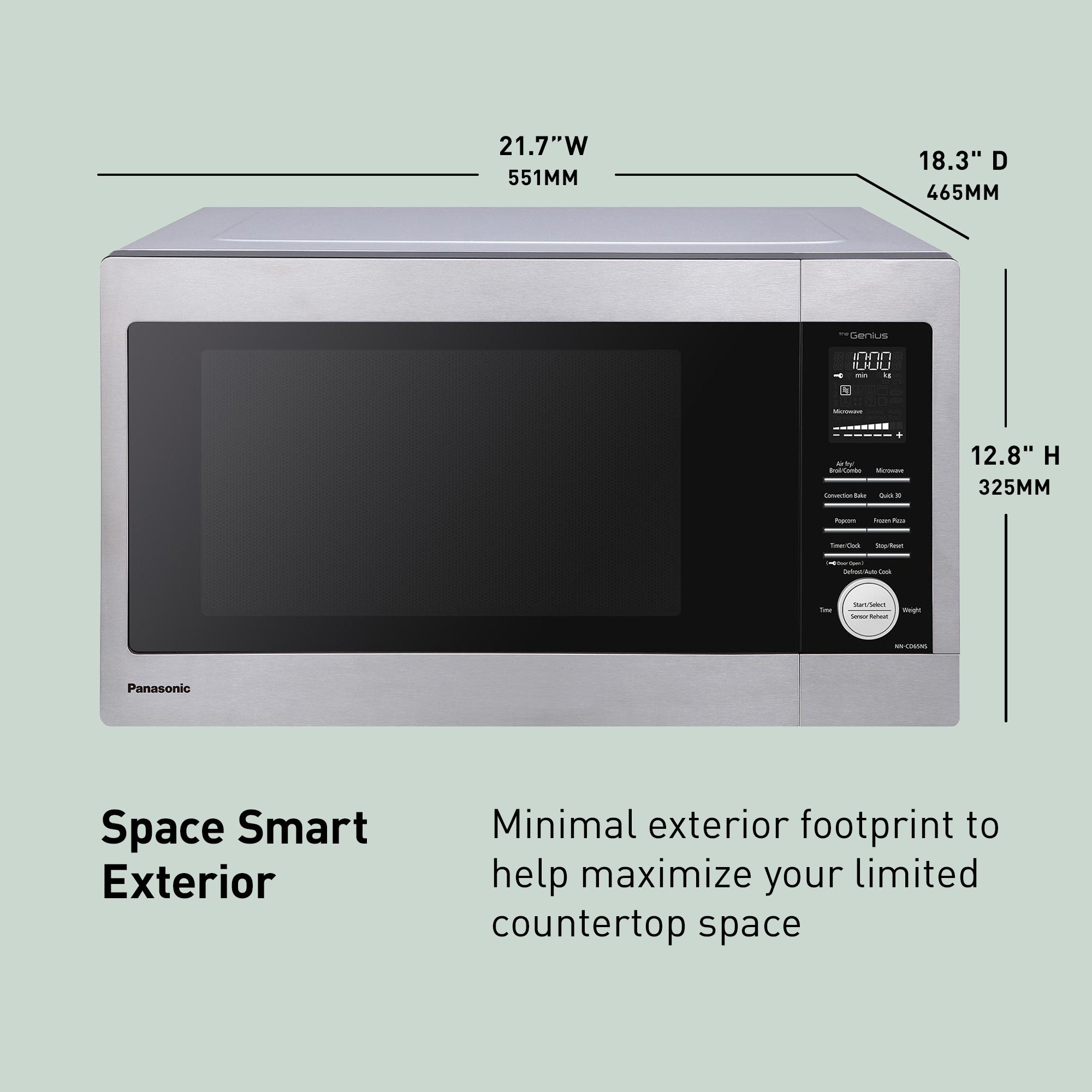 1.3 Cu. Ft. HomeMADE Countertop Microwave Multi-Oven Great for Pizza - NN-CD65NS