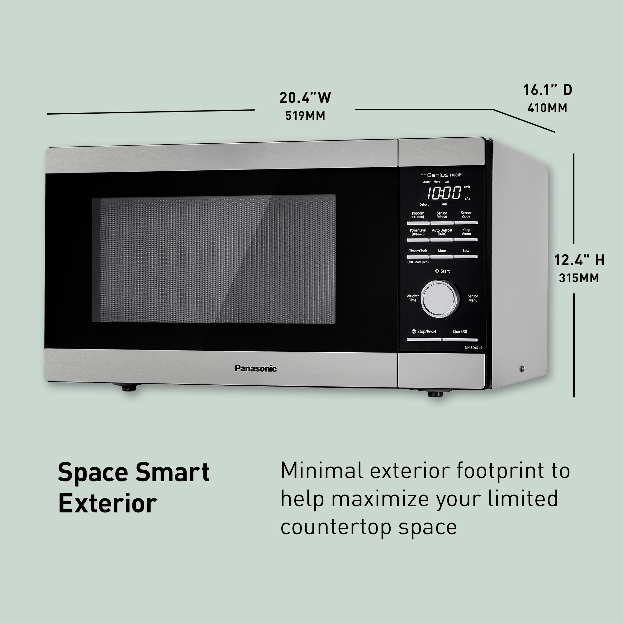 Panasonic Microwave Oven with Genius Sensor Cooking Technology