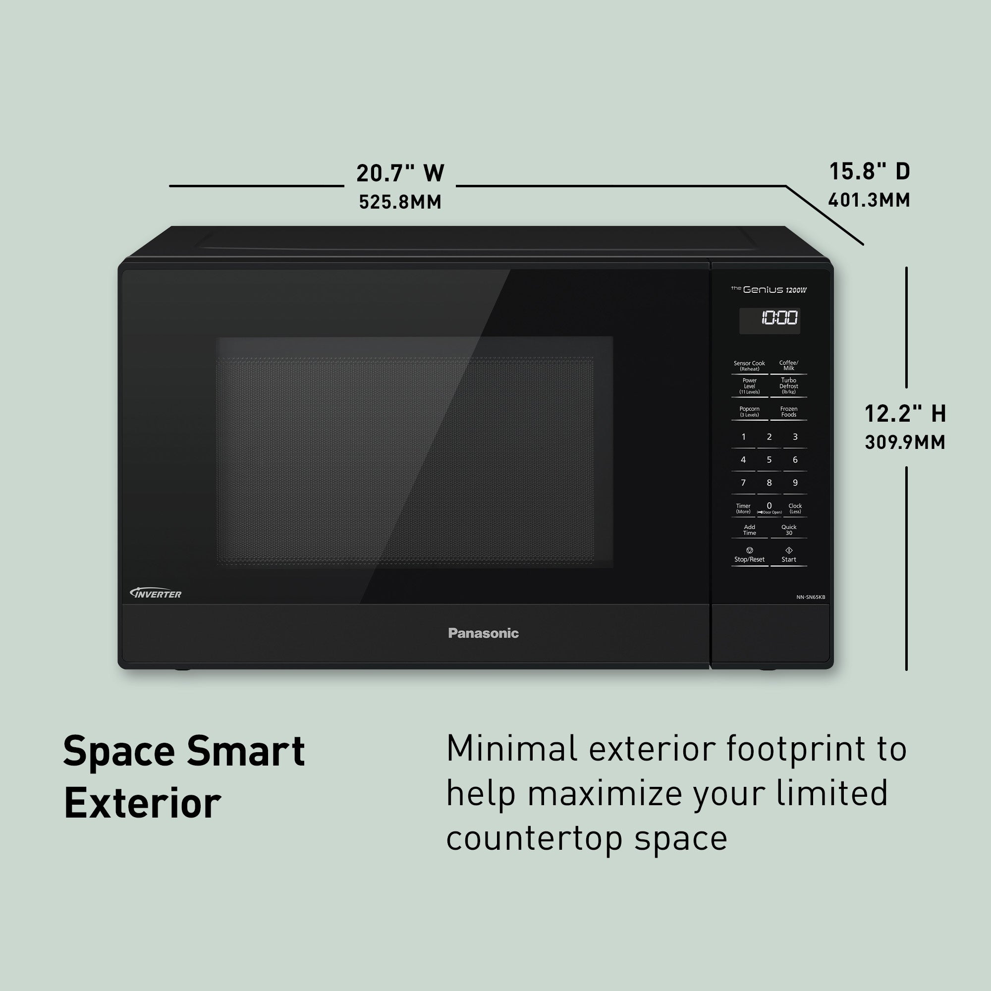 1.2 pies cúbicos, tecnología Inverter, 1200 W - NN-SN65K