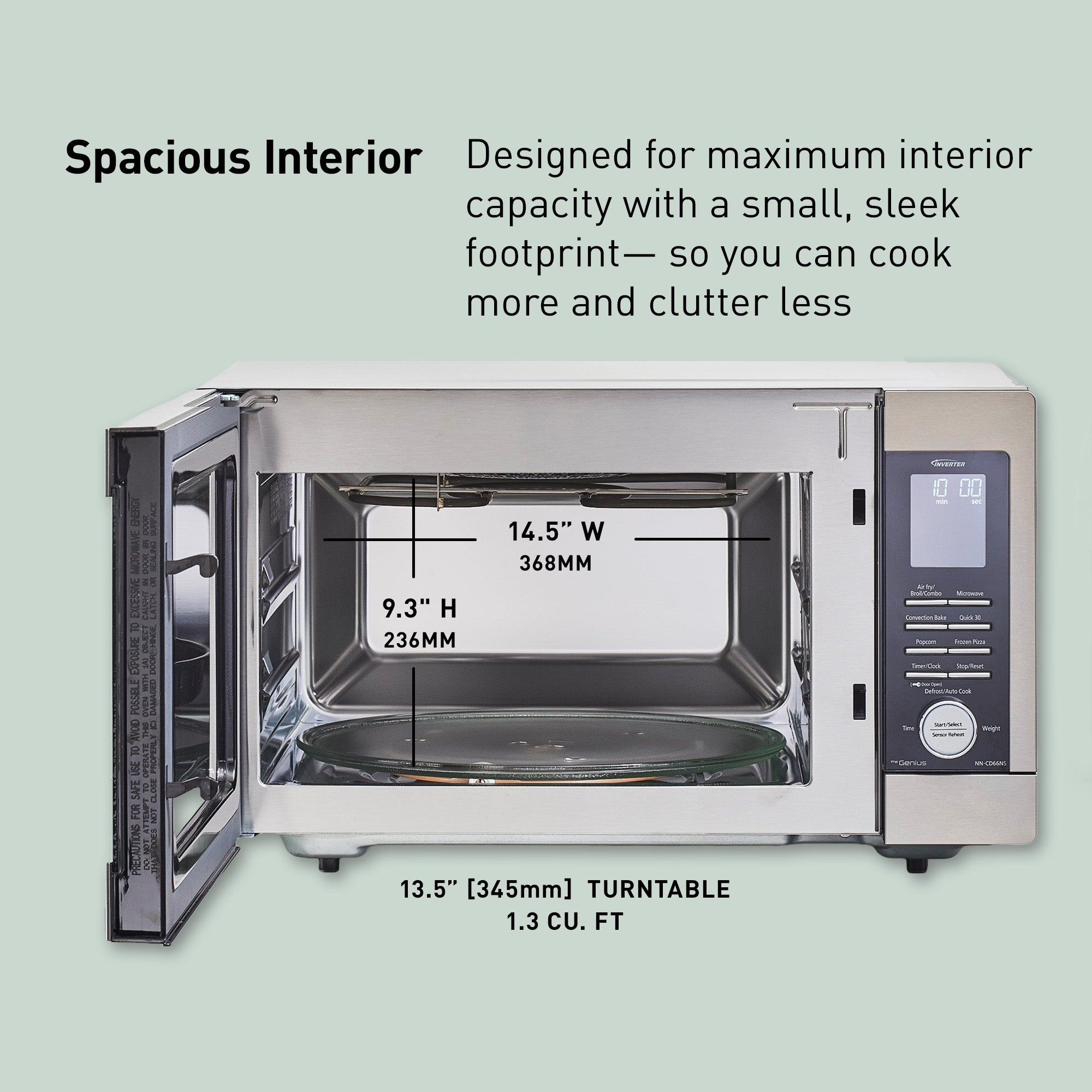 1.3 Cu. Ft. HomeMADE Countertop Inverter Microwave Multi-Oven Great fo