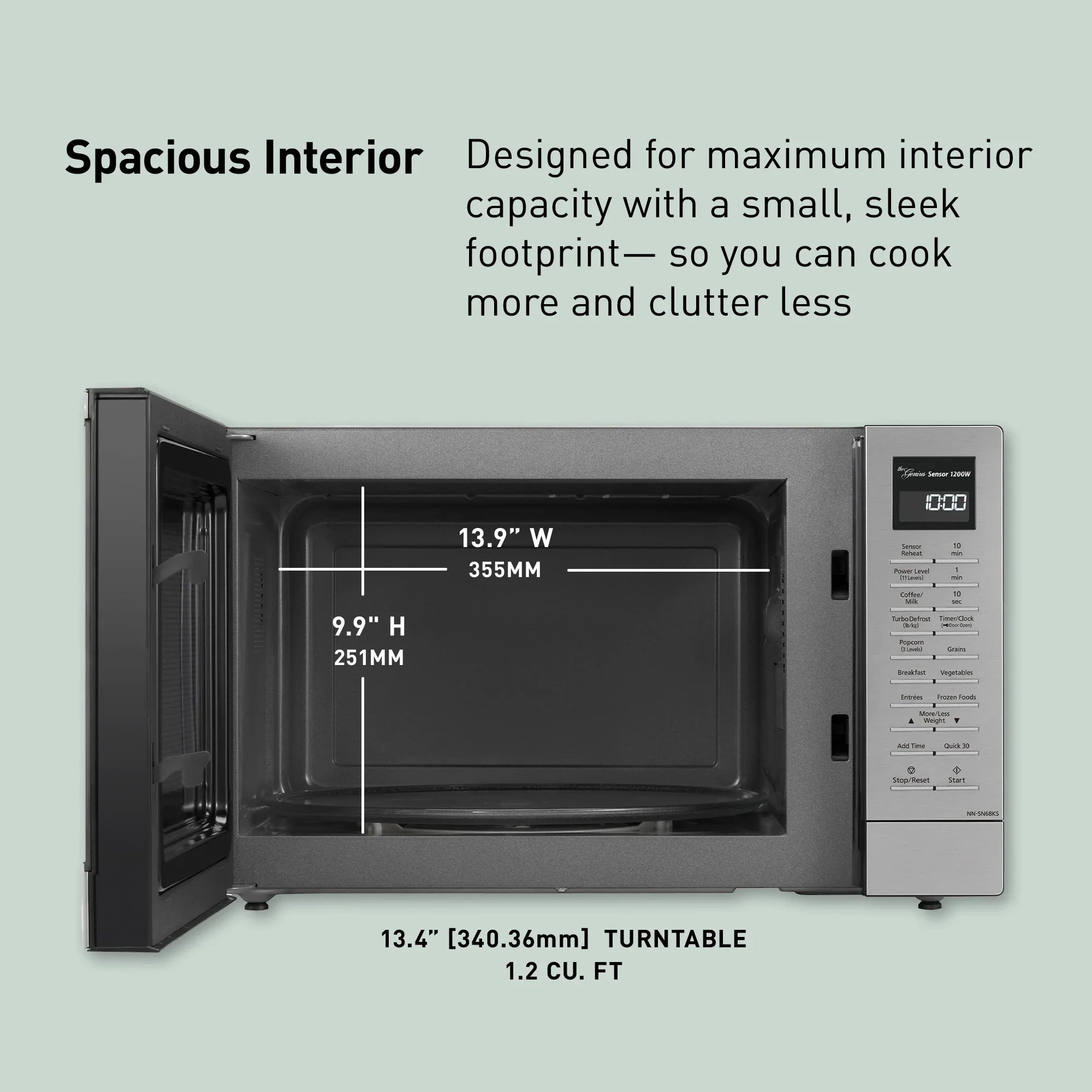 Panasonic Microwave Oven with Inverter Technology 1.2 cu. ft. 1200