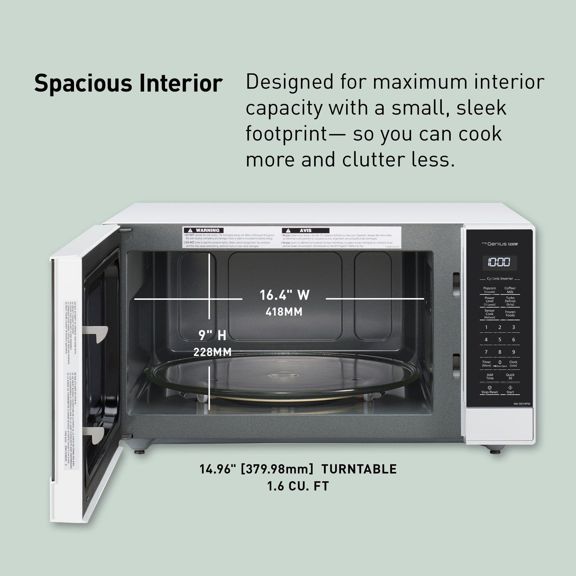 Panasonic Microwave Oven with Cyclonic Wave Inverter Technology