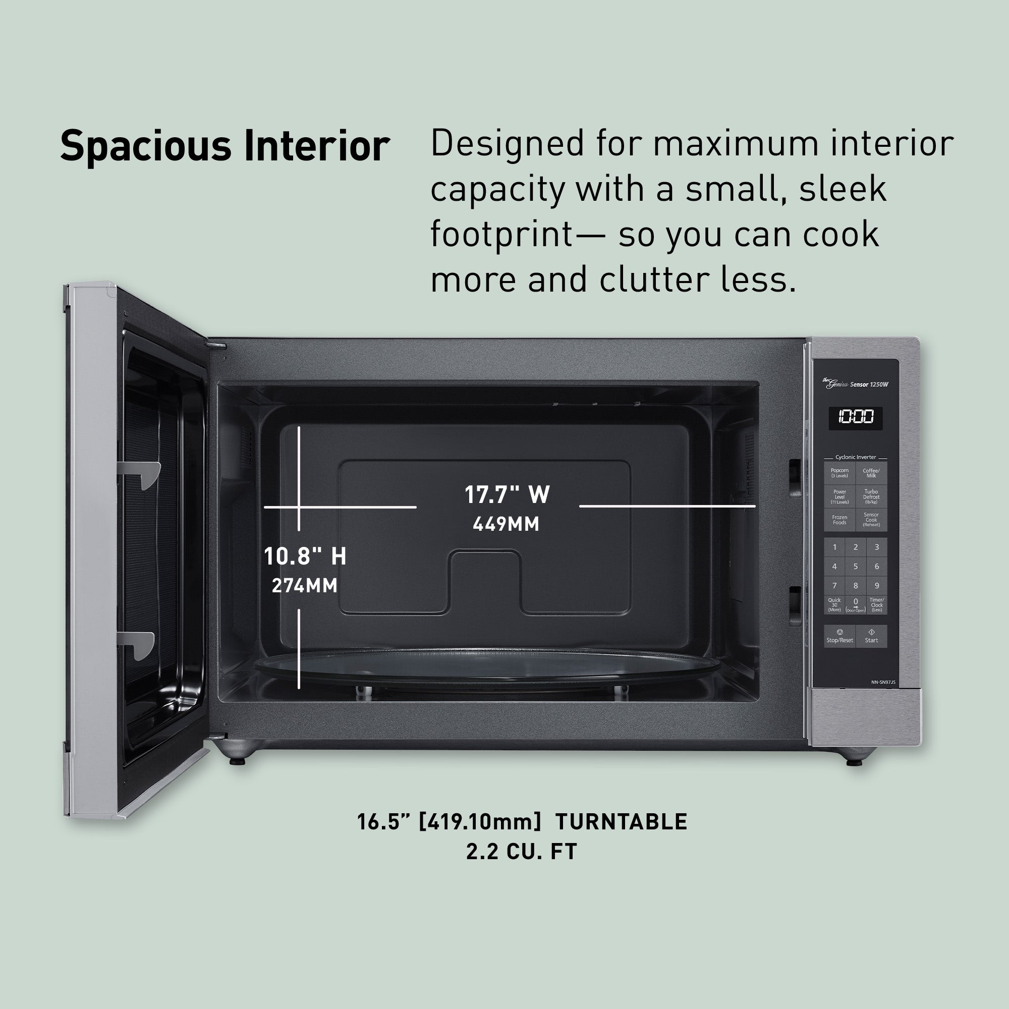 Panasonic Microwave Oven with Cyclonic Wave Inverter Technology
