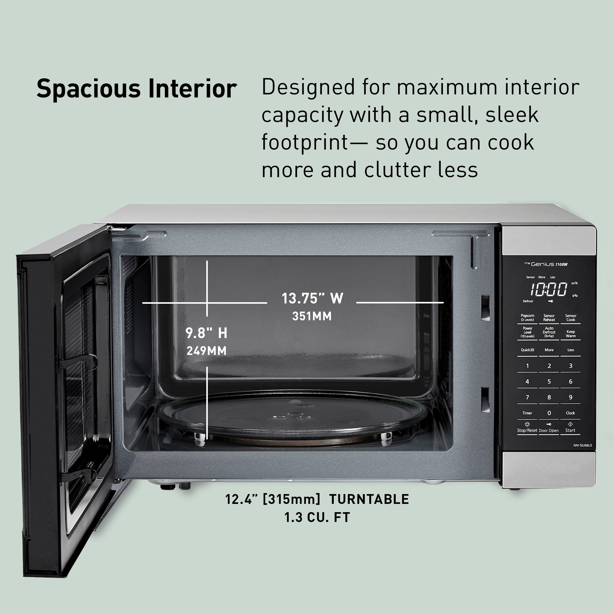 Panasonic Microwave Oven with Genius Sensor Cooking Technology