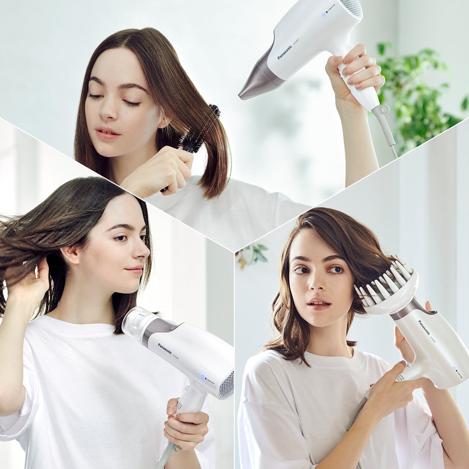 Sèche-cheveux nanoe™ avec buse oscillante à séchage rapide