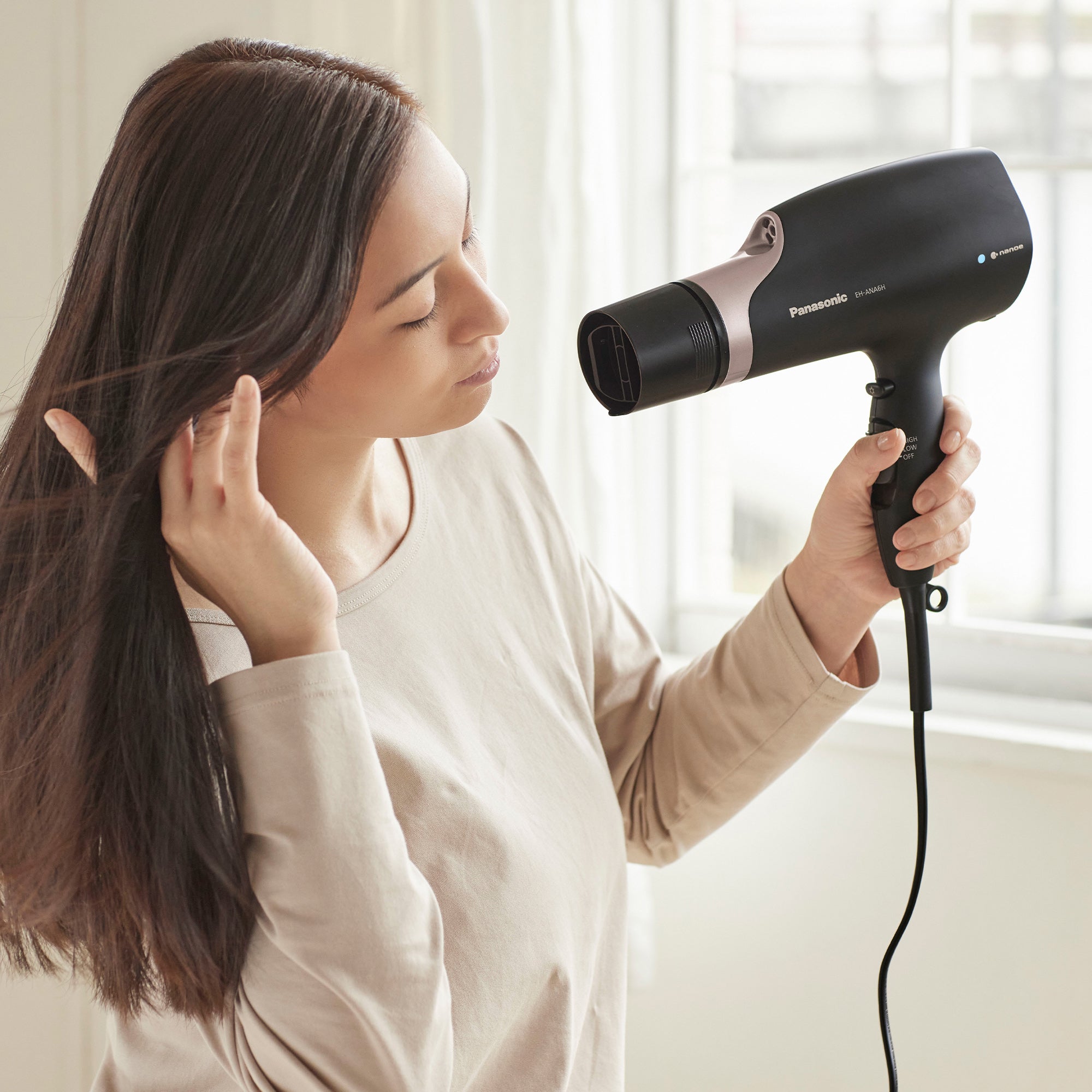Panasonic nanoe™ Hair Dryer with 3 Styling Attachments including