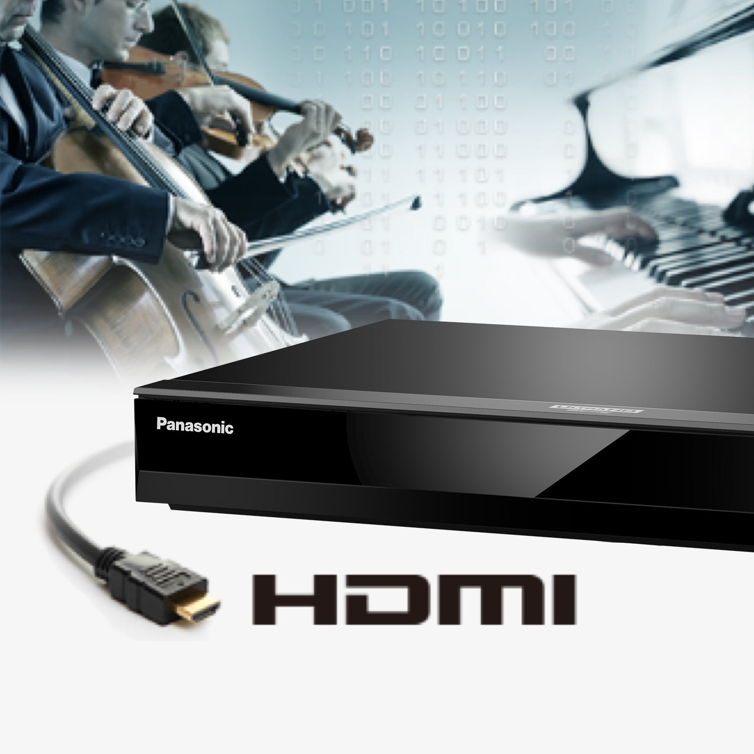 Panasonic 4K Streaming Blu-ray Player Hi-Res Ultra Video Audio HD Premium DP-UB420P-K with and - Playback