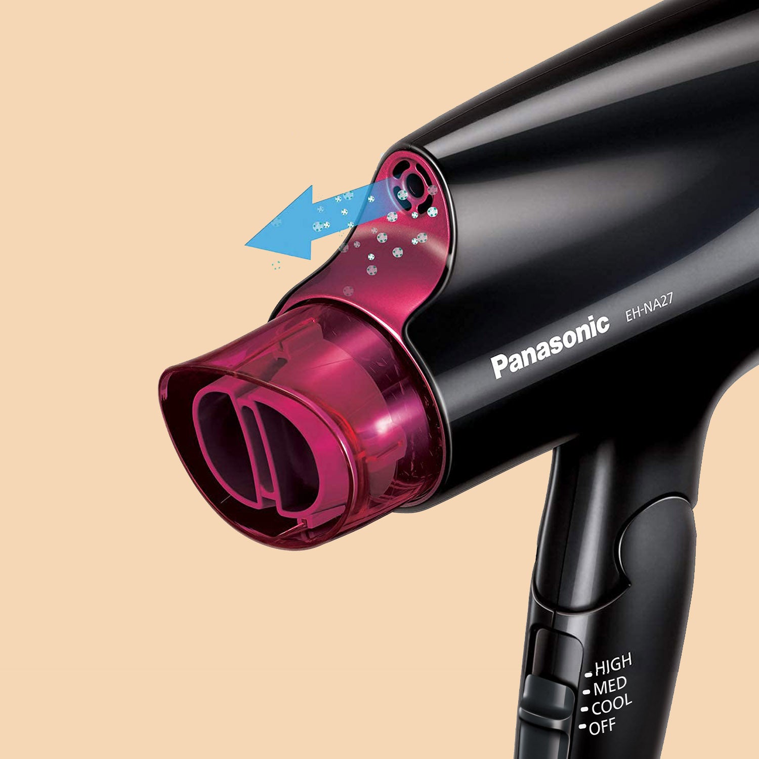 Panasonic nanoe™ Compact Travel Hair Dryer with Quick-Dry Nozzle
