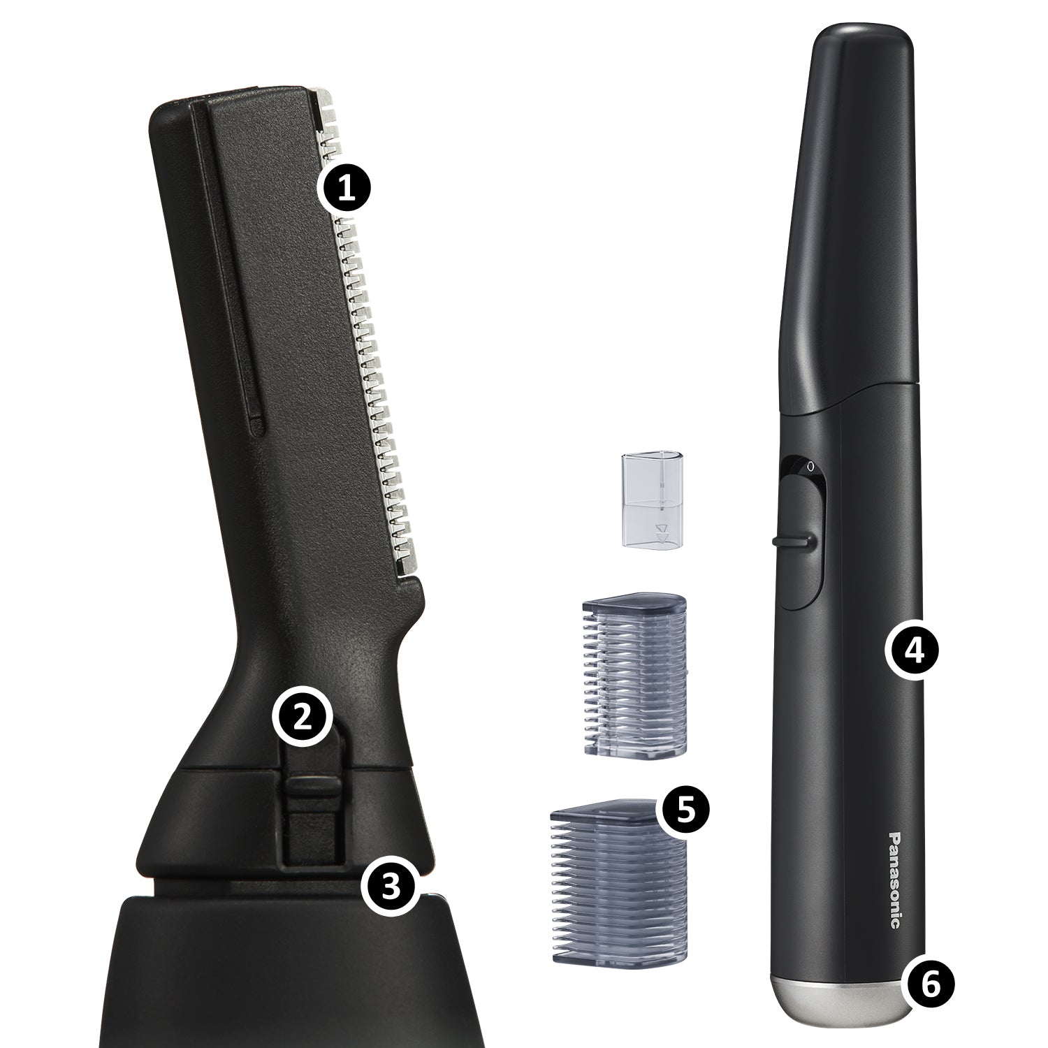 Panasonic Facial Hair Trimmer for Sensitive Skin and First-Time