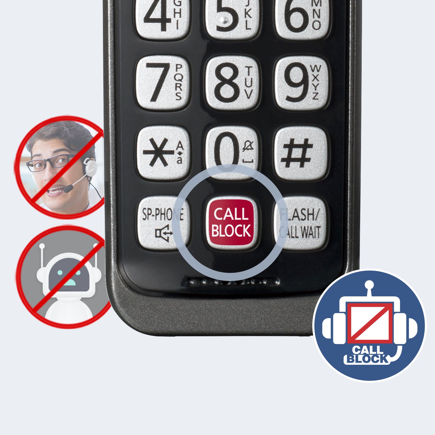 Panasonic KX-TGJ323EB DECT Phone - Trio - TAM - Nuisance Call Block