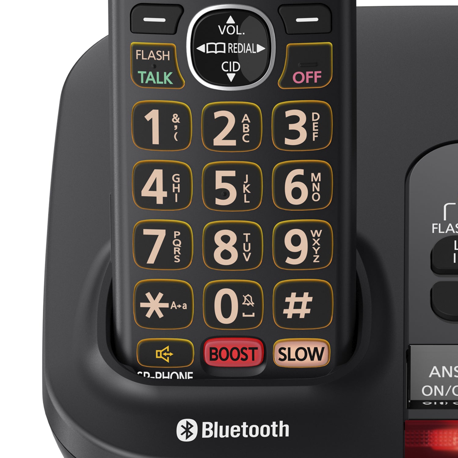 Panasonic KX-TGM430B Single-Handset Link2Cell Bluetooth Amplified Cordless  Digital Answering System