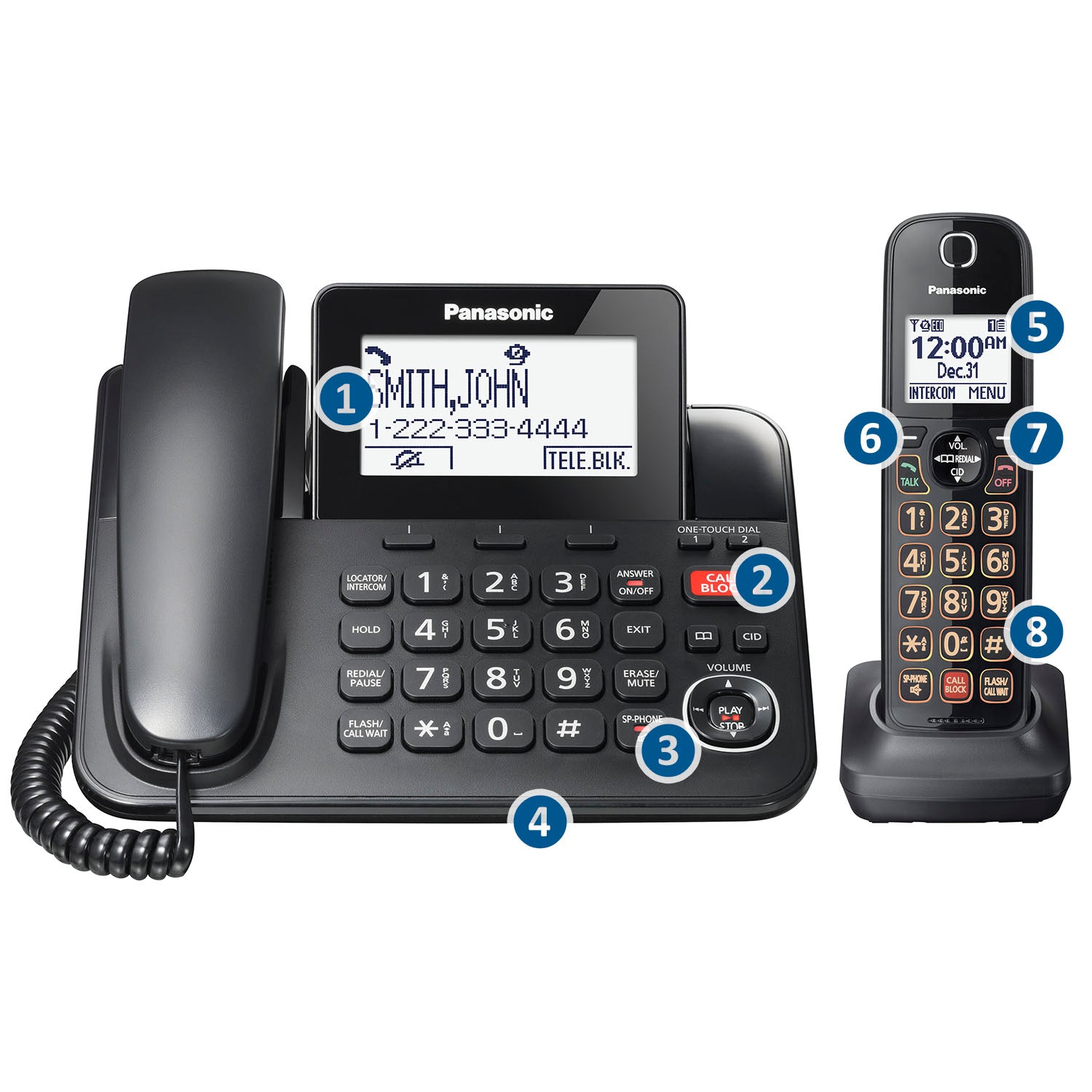 Cordless Phone Accessory Handset for TGF85x Series