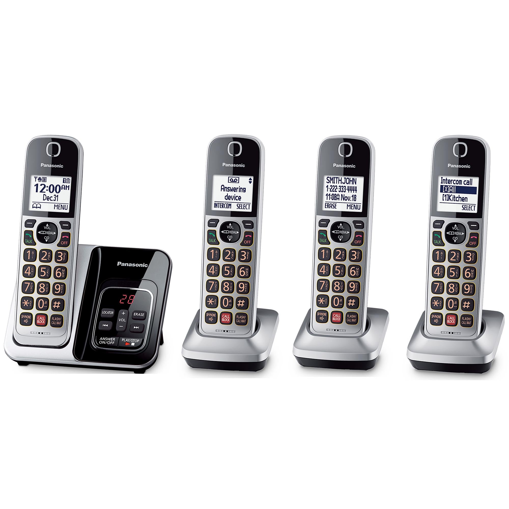 Cordless Phone with Advanced Call Block - KX-TG3824