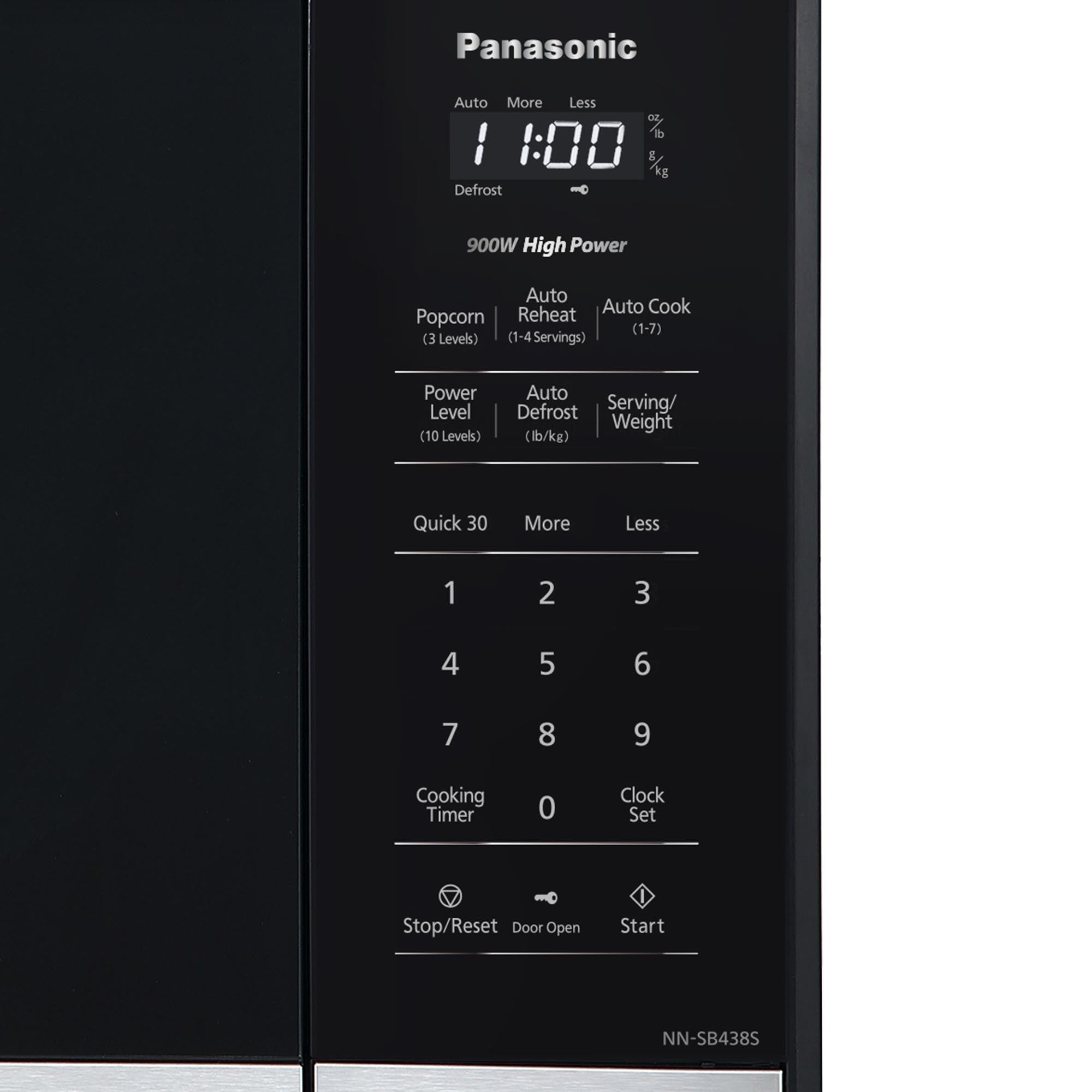 0.9 cu.ft. Compact Microwave Oven, 900W - NN-SB438S