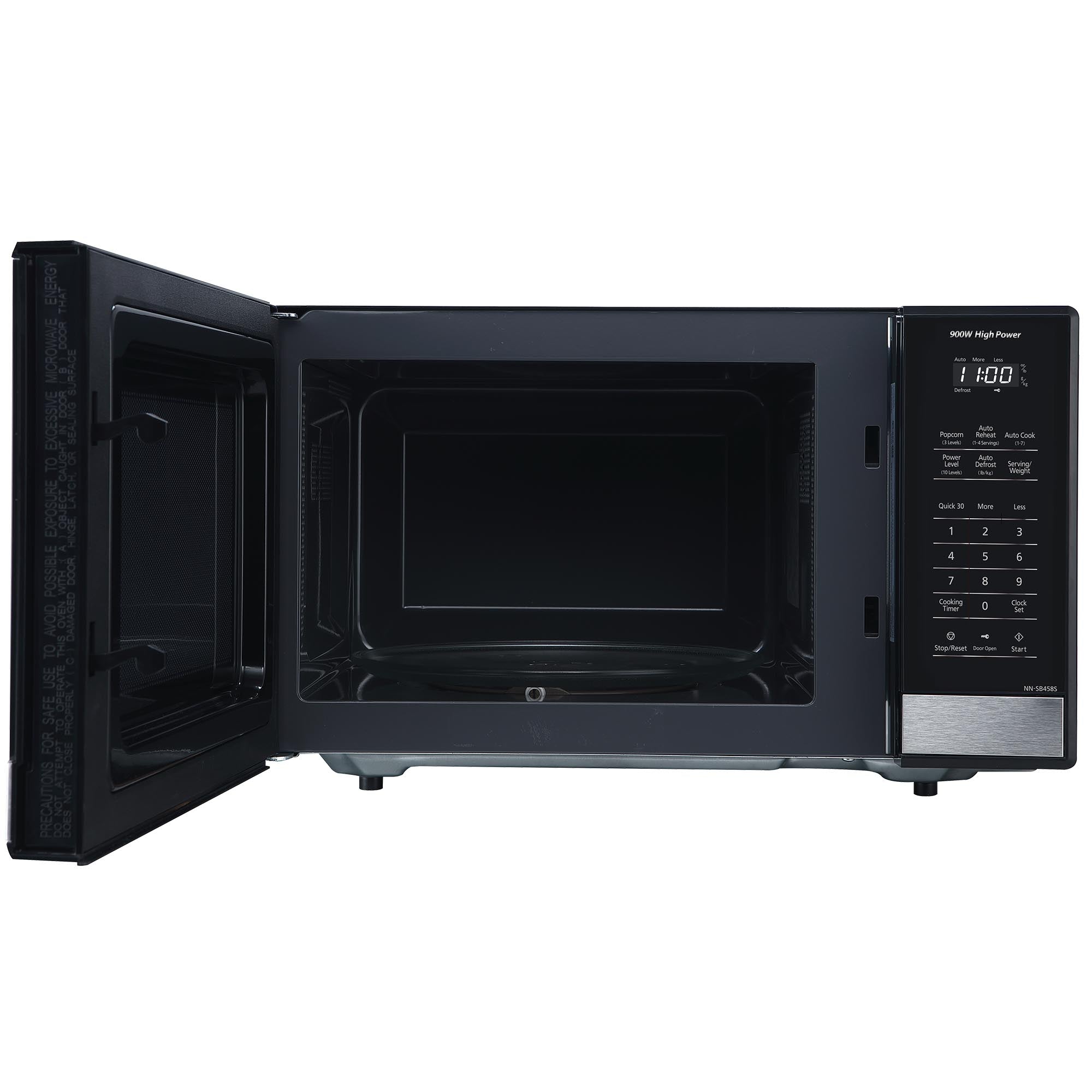 0.9 cu.ft. Compact Microwave Oven, 900W - NN-SB458S