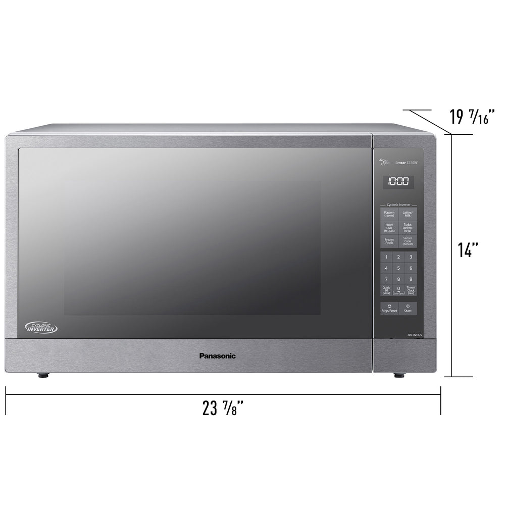 Panasonic Microwave Oven with Cyclonic Wave Inverter Technology, 2.2 cu. ft. 1250 Watt NNSN97JS