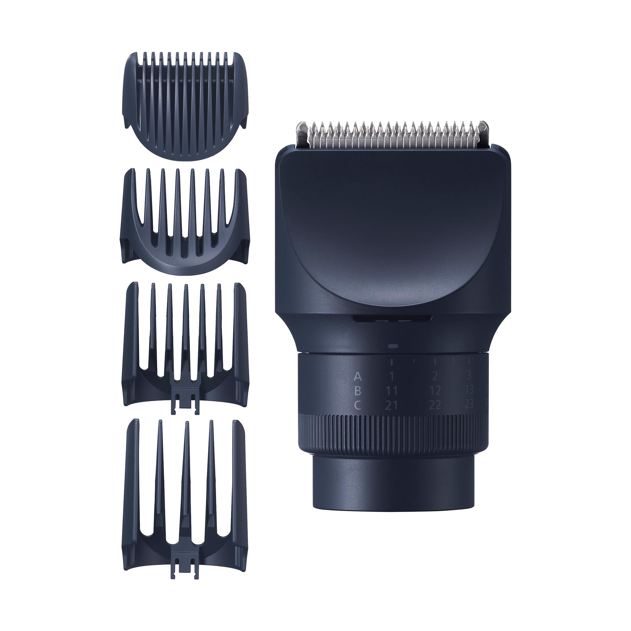 Tête de tondeuse MultiShape pour barbe, cheveux et corps avec 4 peignes