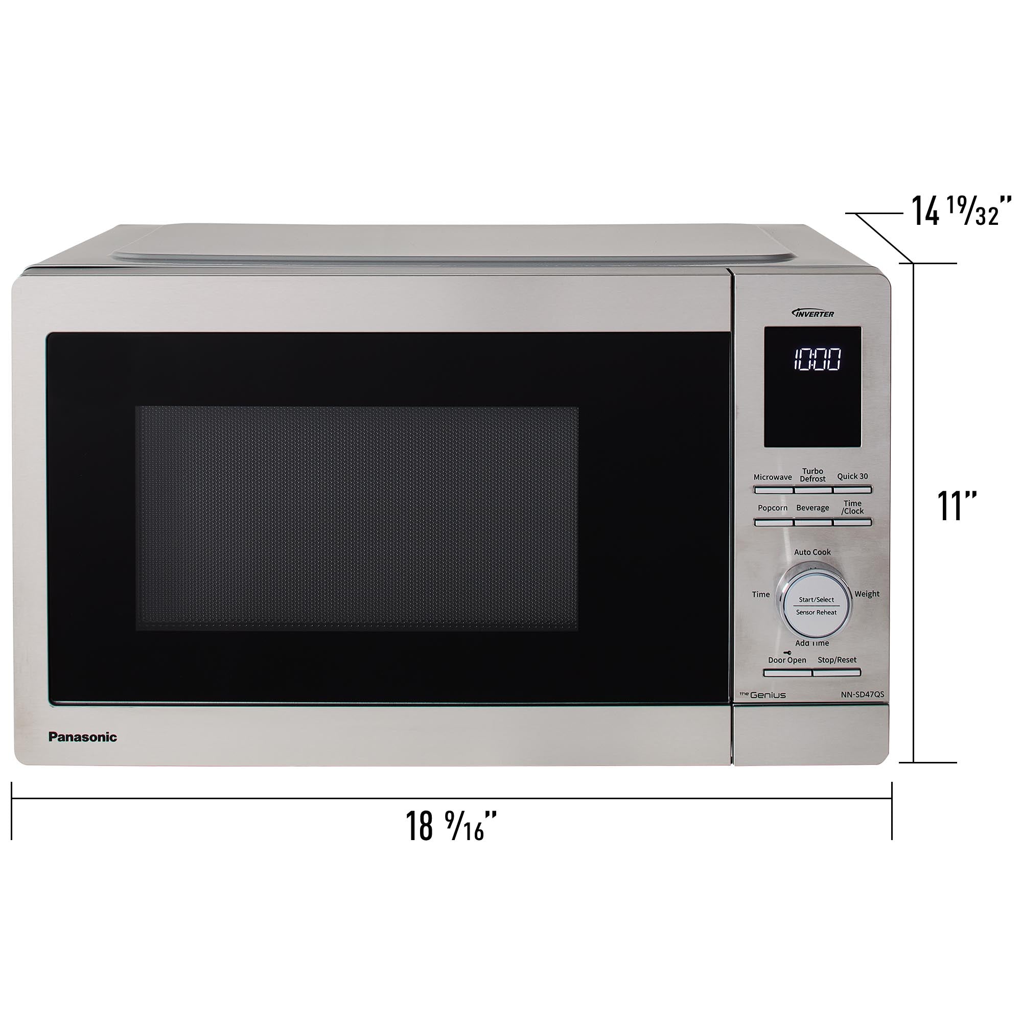 0.9 cu.ft. Countertop Microwave Oven, 1000W - NN-SD47QS