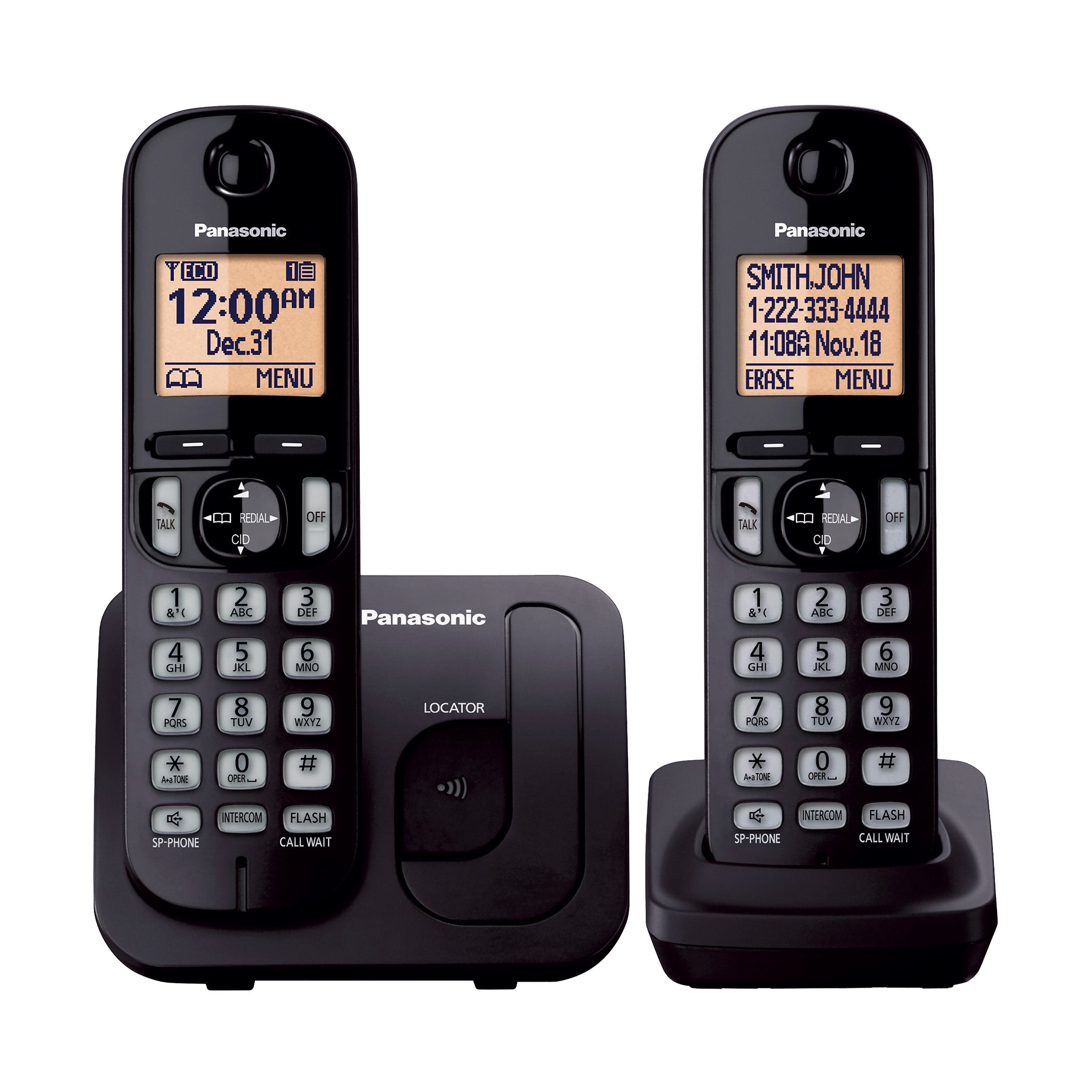 Cordless Phone, 1.6" Backlit Display, Call Block - KX-TGC20x Series