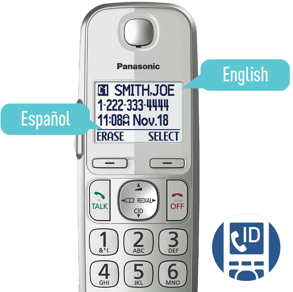 Panasonic Link2Cell Cordless Phone System with 4 Handsets, Digital