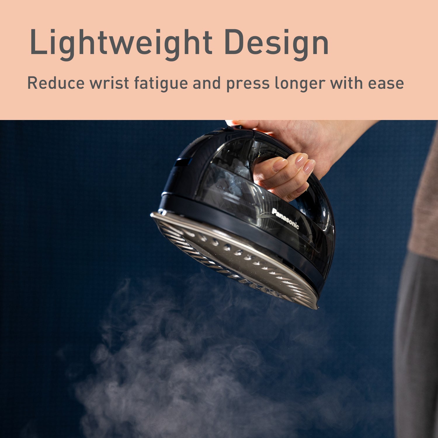 Cordless Steam/Dry Iron, 1500W Wide Stainless Steel Plate