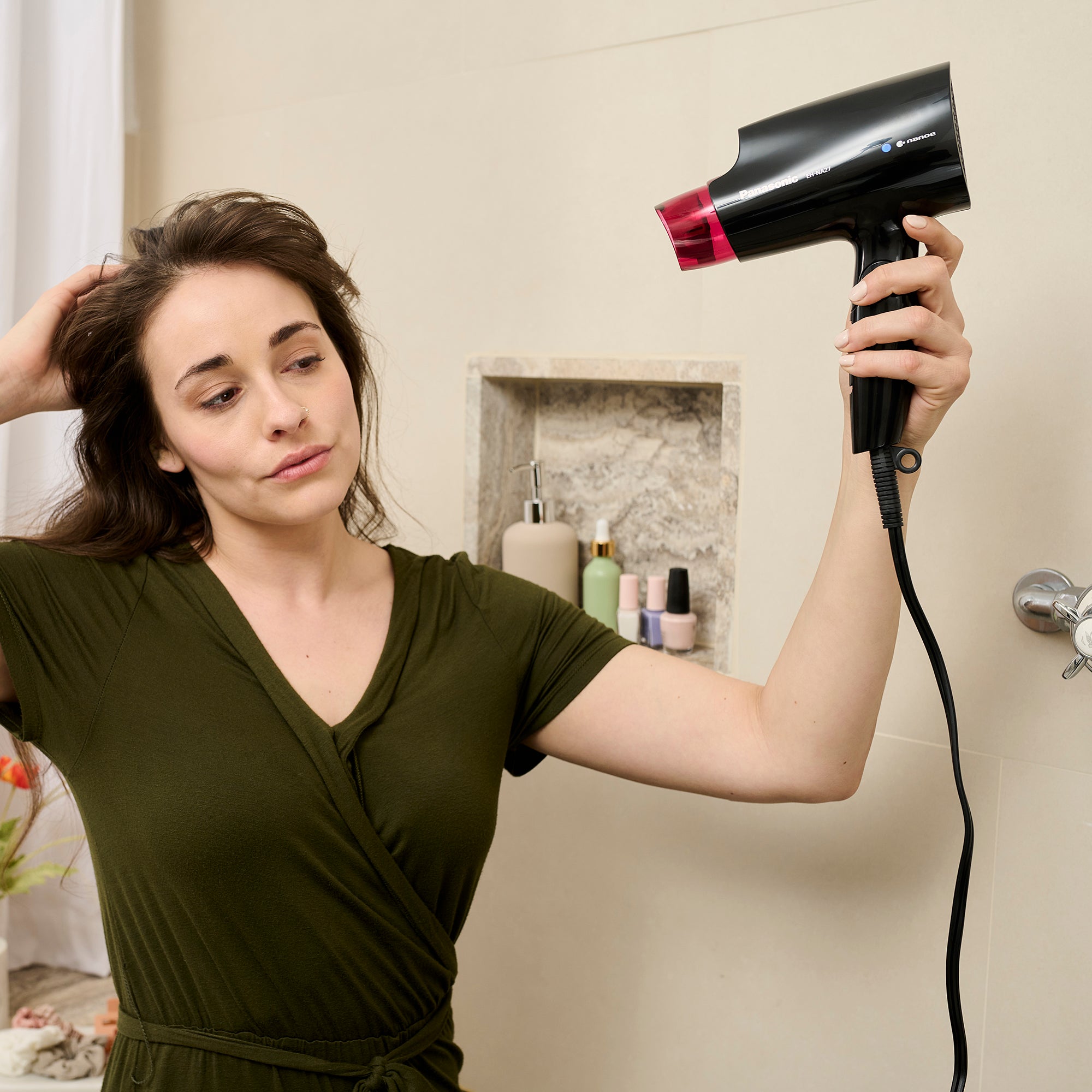 Panasonic nanoe™ Compact Travel Hair Dryer with Quick-Dry Nozzle