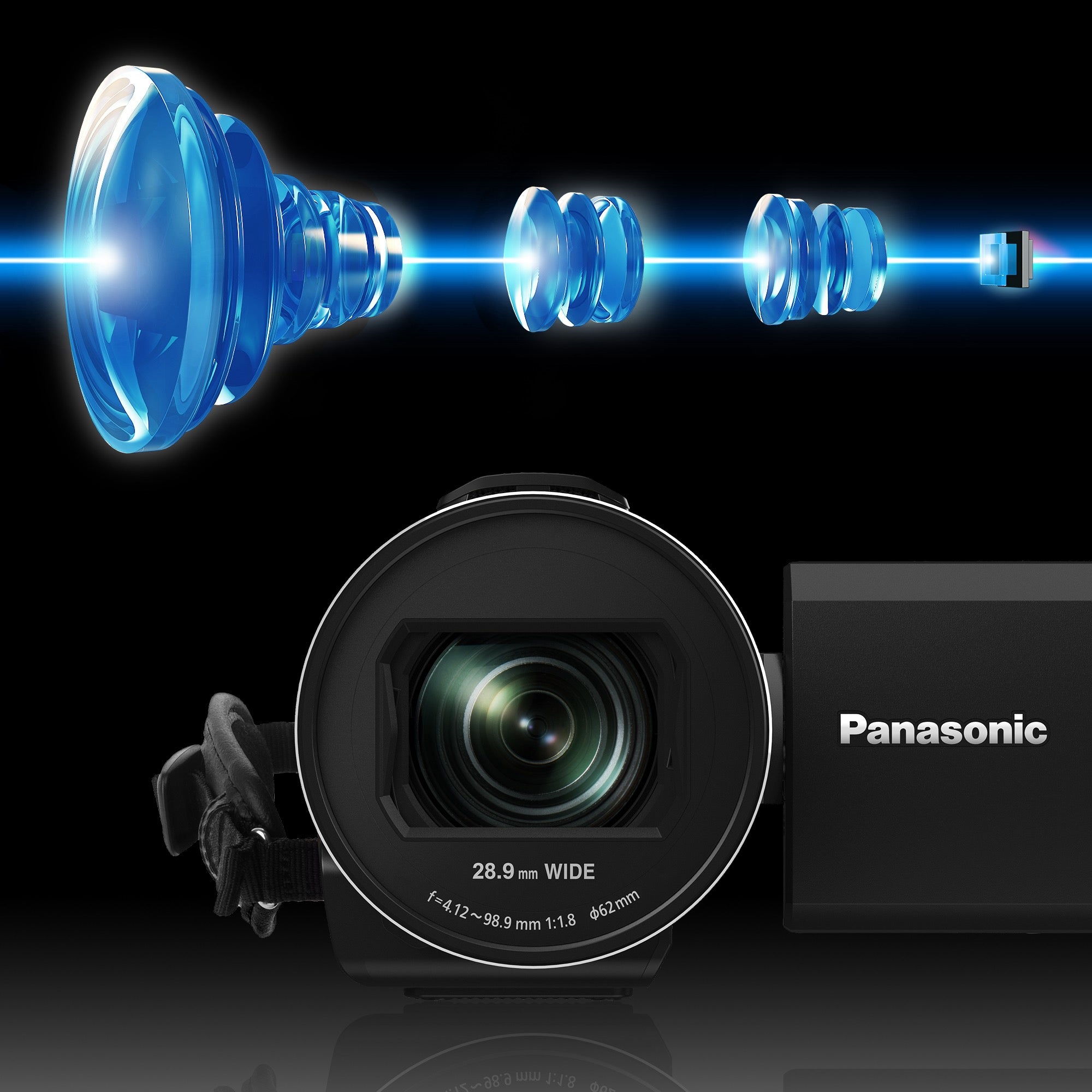 Panasonic HC-V100 intelligent zoom 42x z hotsell