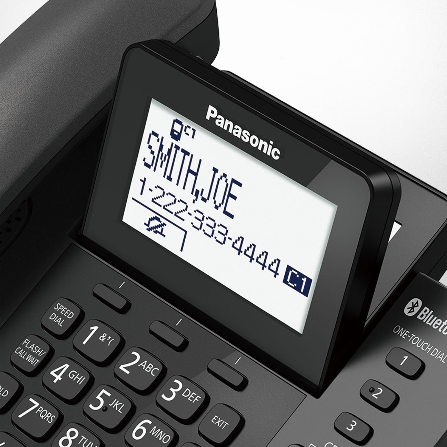 Panasonic Link2Cell Corded Phone System With 2 Corded Handsets, Digital ...