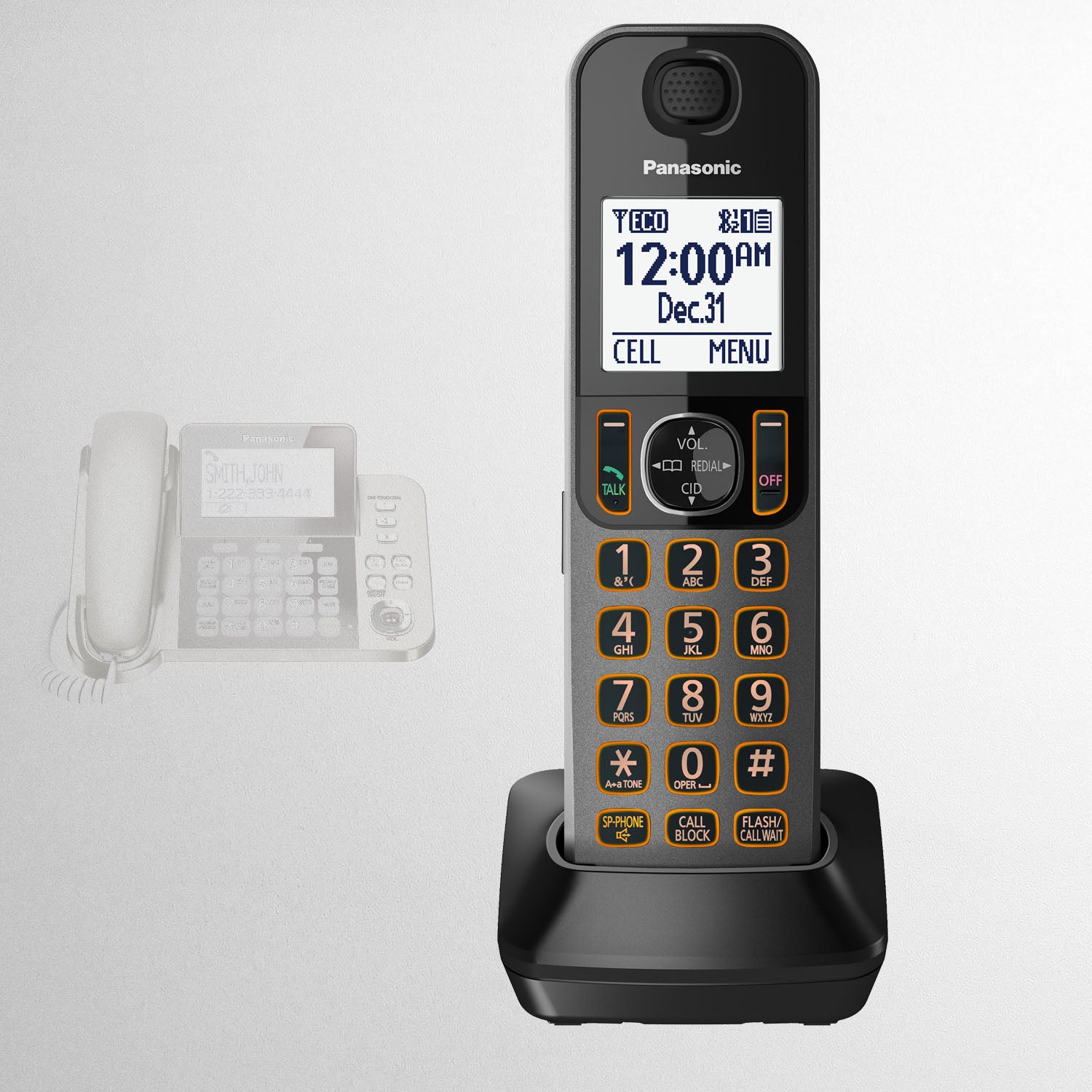 Panasonic Cordless Phone Accessory Handset for TGD3 Series 