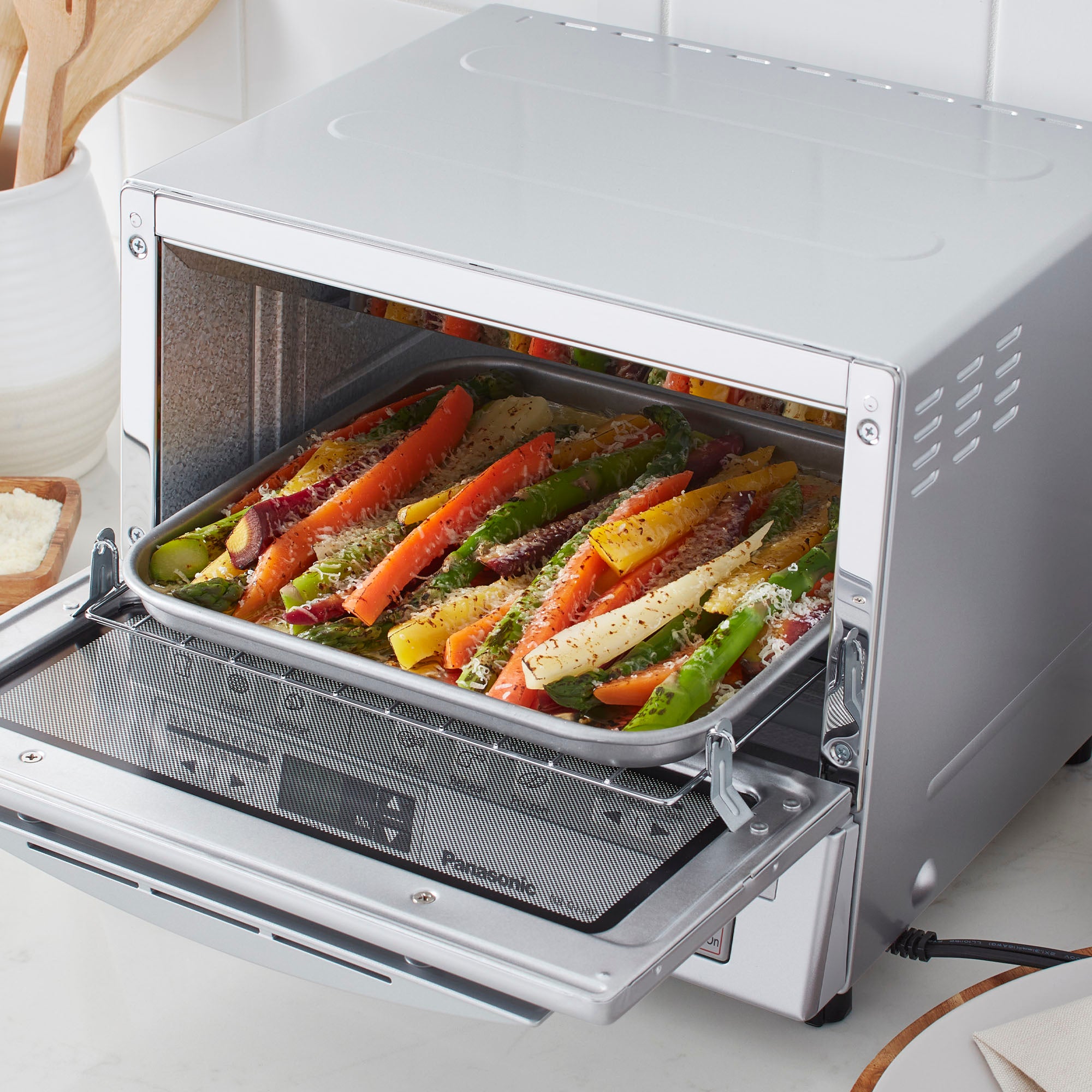 Toaster oven outlet rack