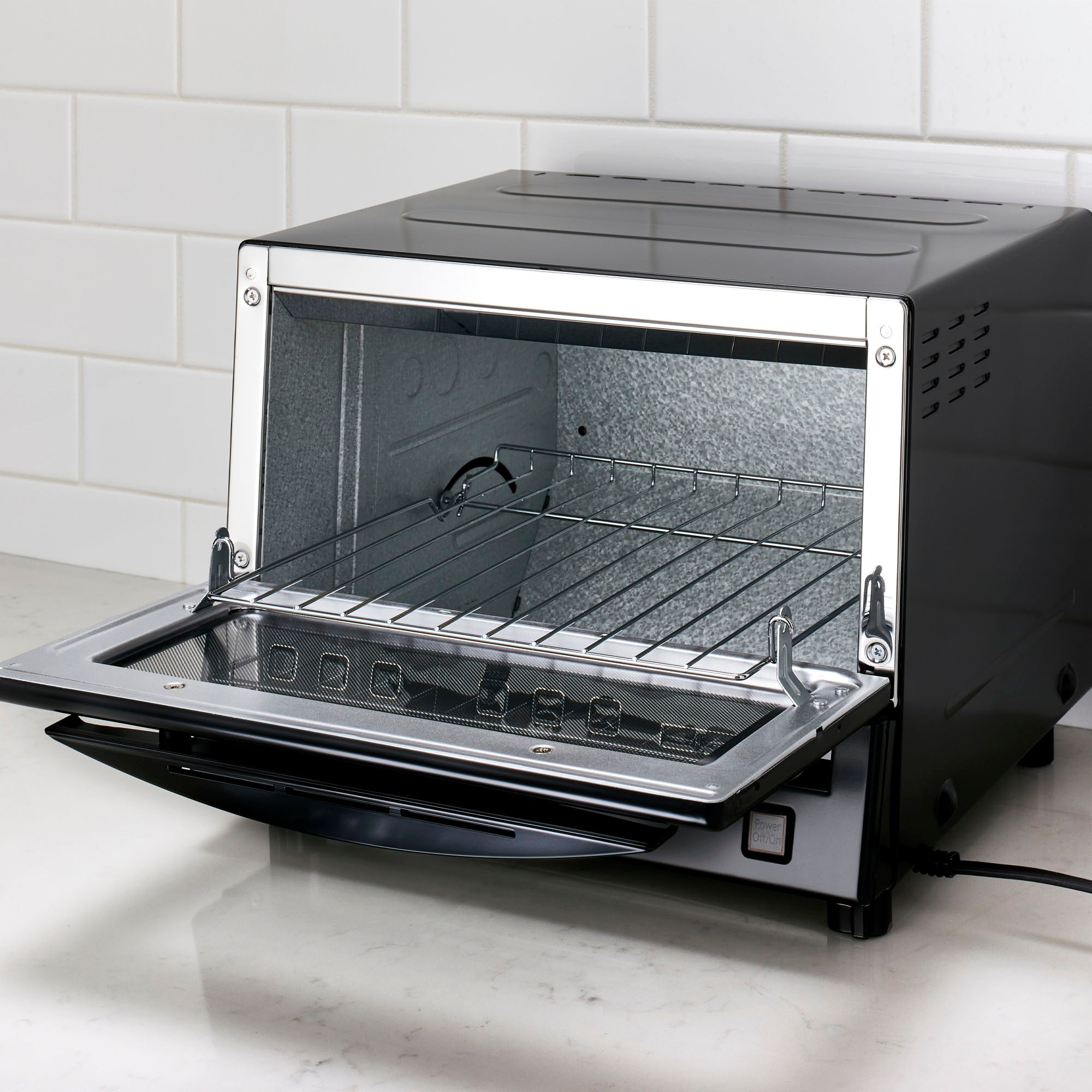 Black stainless steel outlet toaster ovens